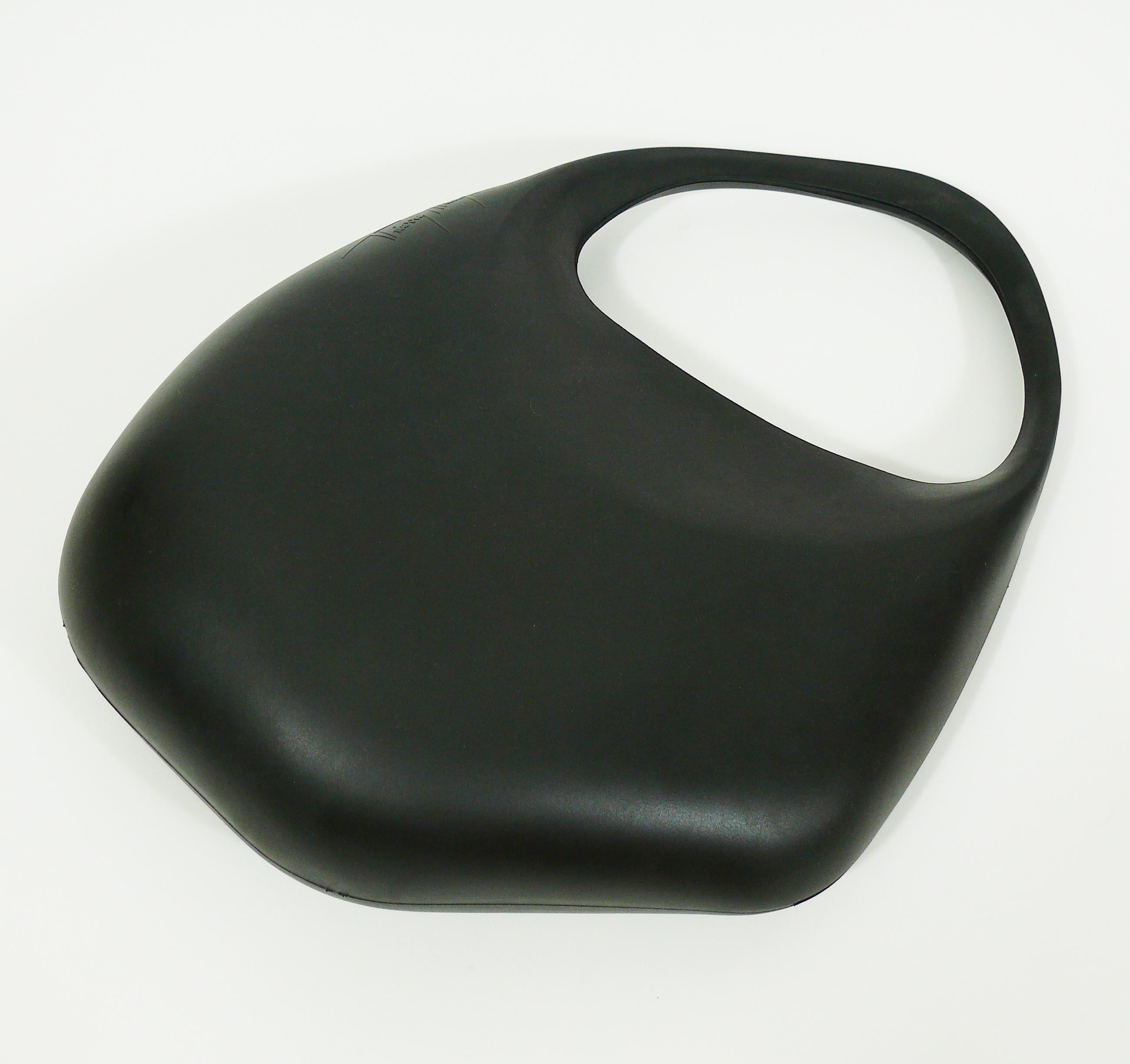 Women's Thierry Mugler Vintage Black Le Bubble Rubber Handbag