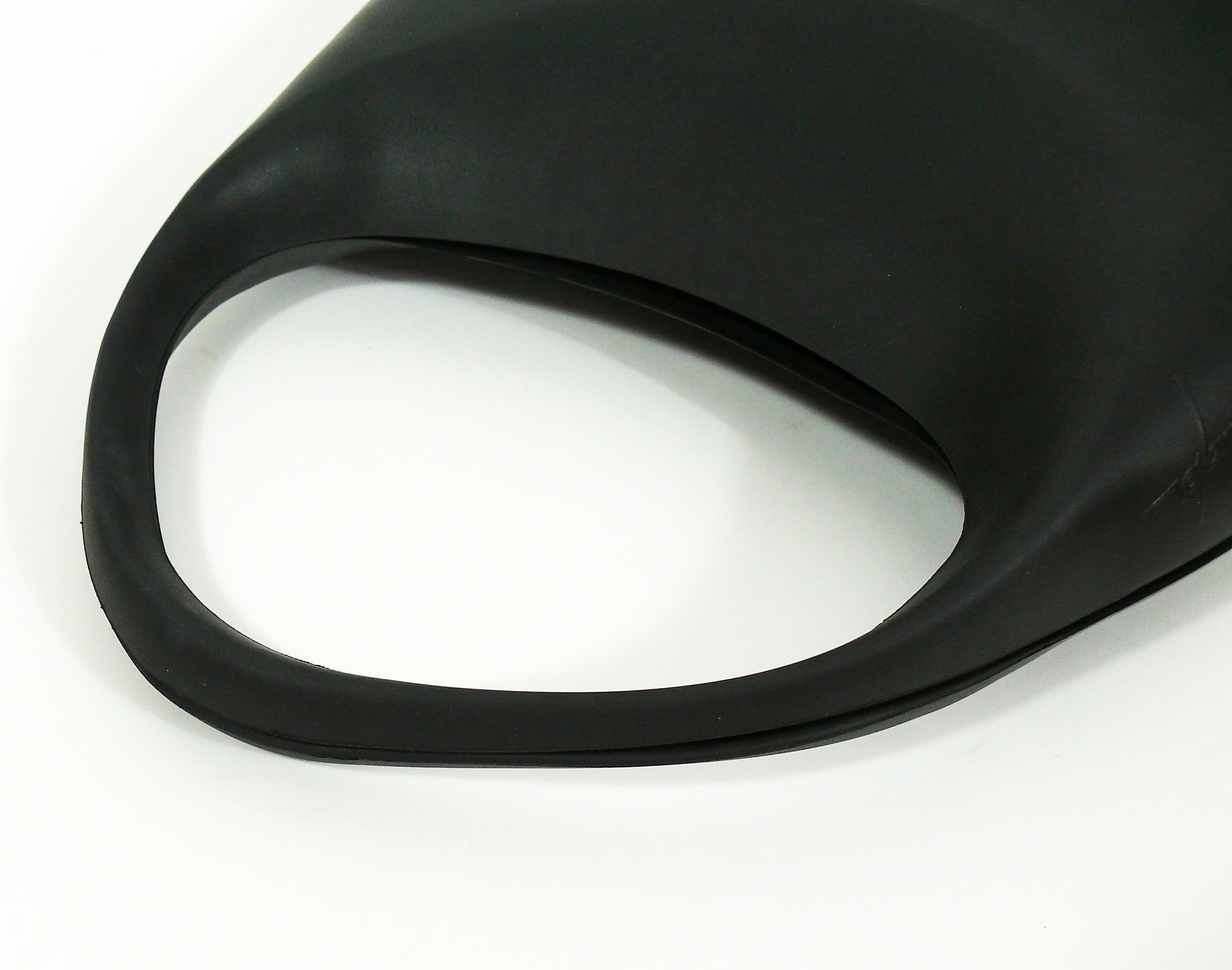 Thierry Mugler Vintage Black Le Bubble Rubber Handbag 3