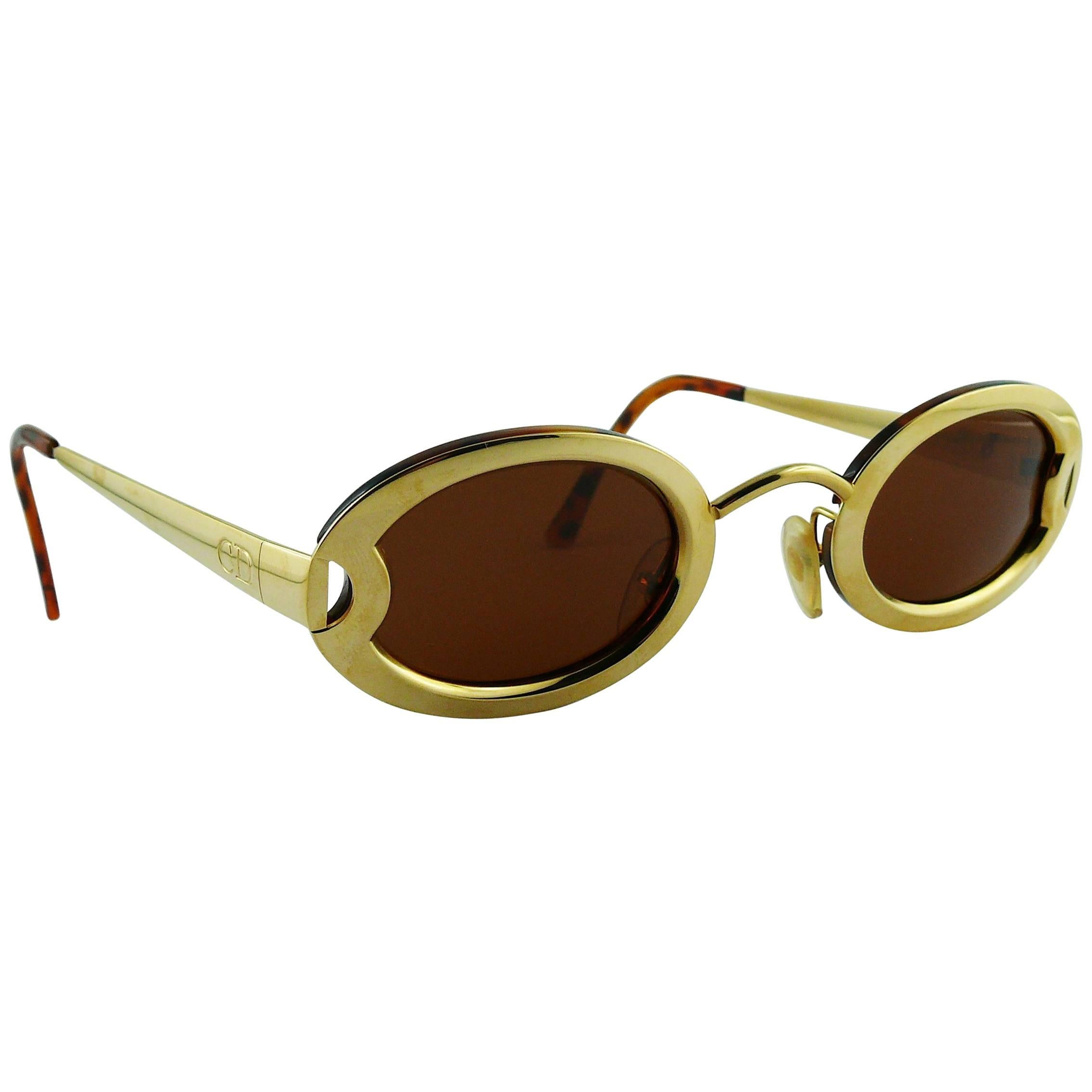 NOS New Old Stock bruine zonnebril Jaren 1980 Christian Dior vintage Accessoires Zonnebrillen & Eyewear Zonnebrillen 