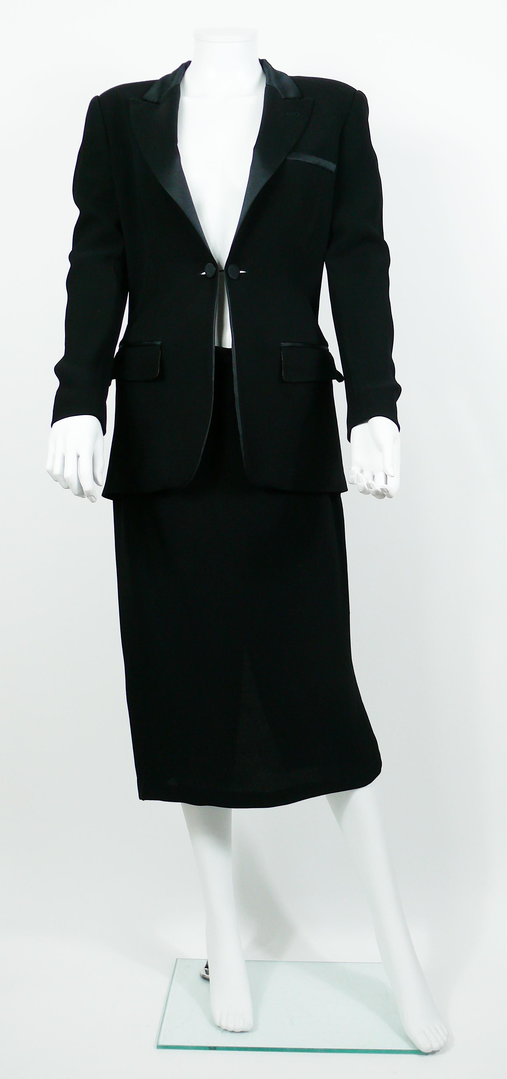 Black Jean Paul Gaultier Vintage Tuxedo Dress For Sale