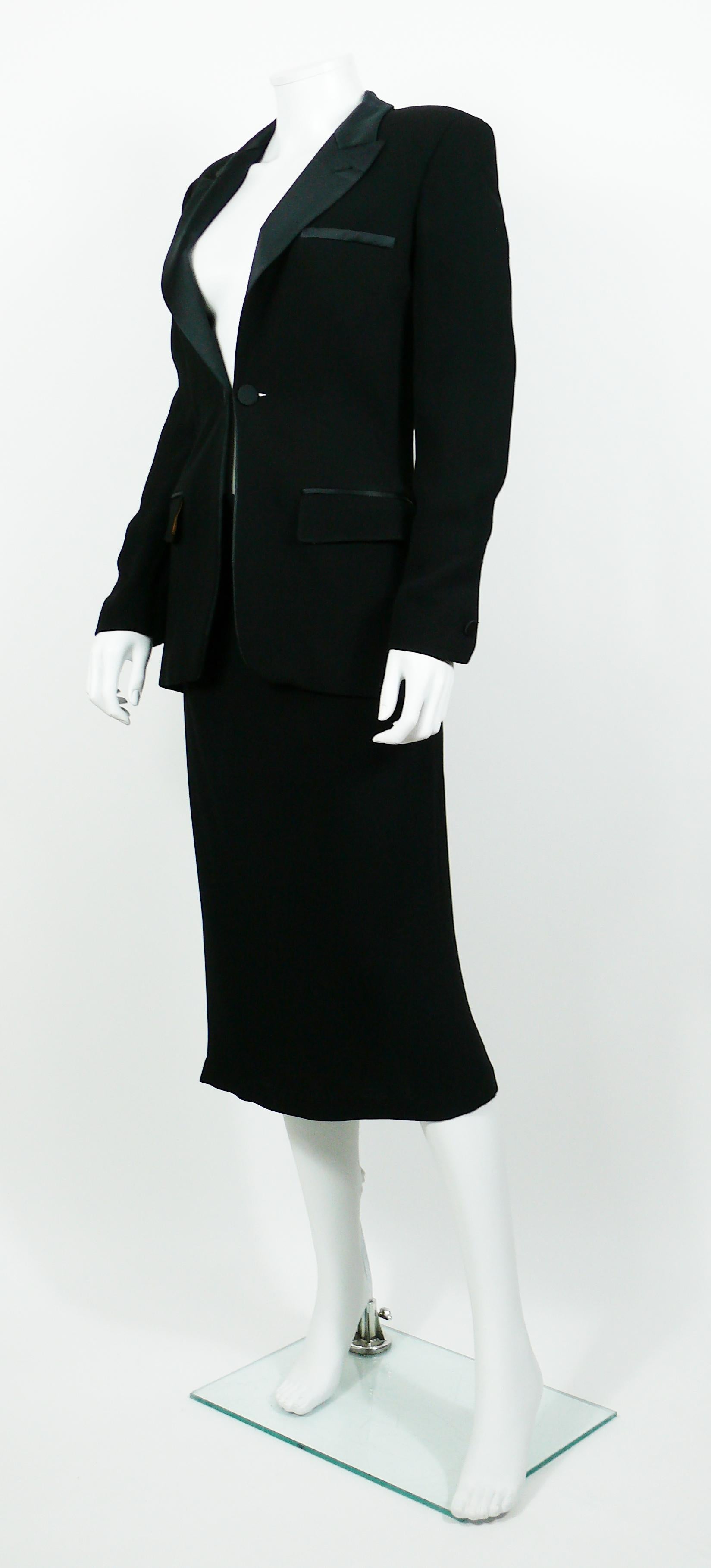 Jean Paul Gaultier Vintage Tuxedo Dress  In Fair Condition For Sale In Nice, FR