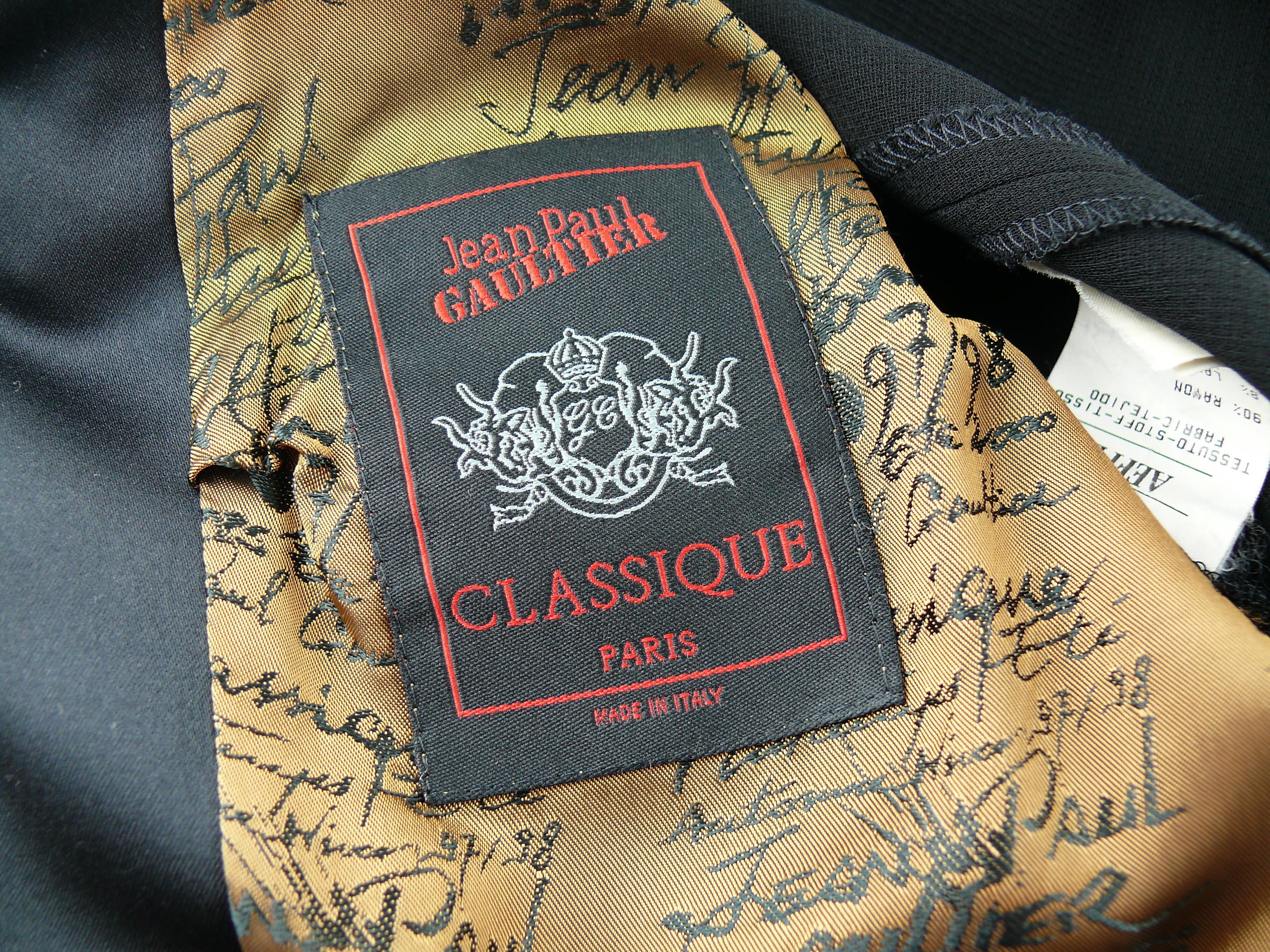 Jean Paul Gaultier Vintage Tuxedo Dress  For Sale 3