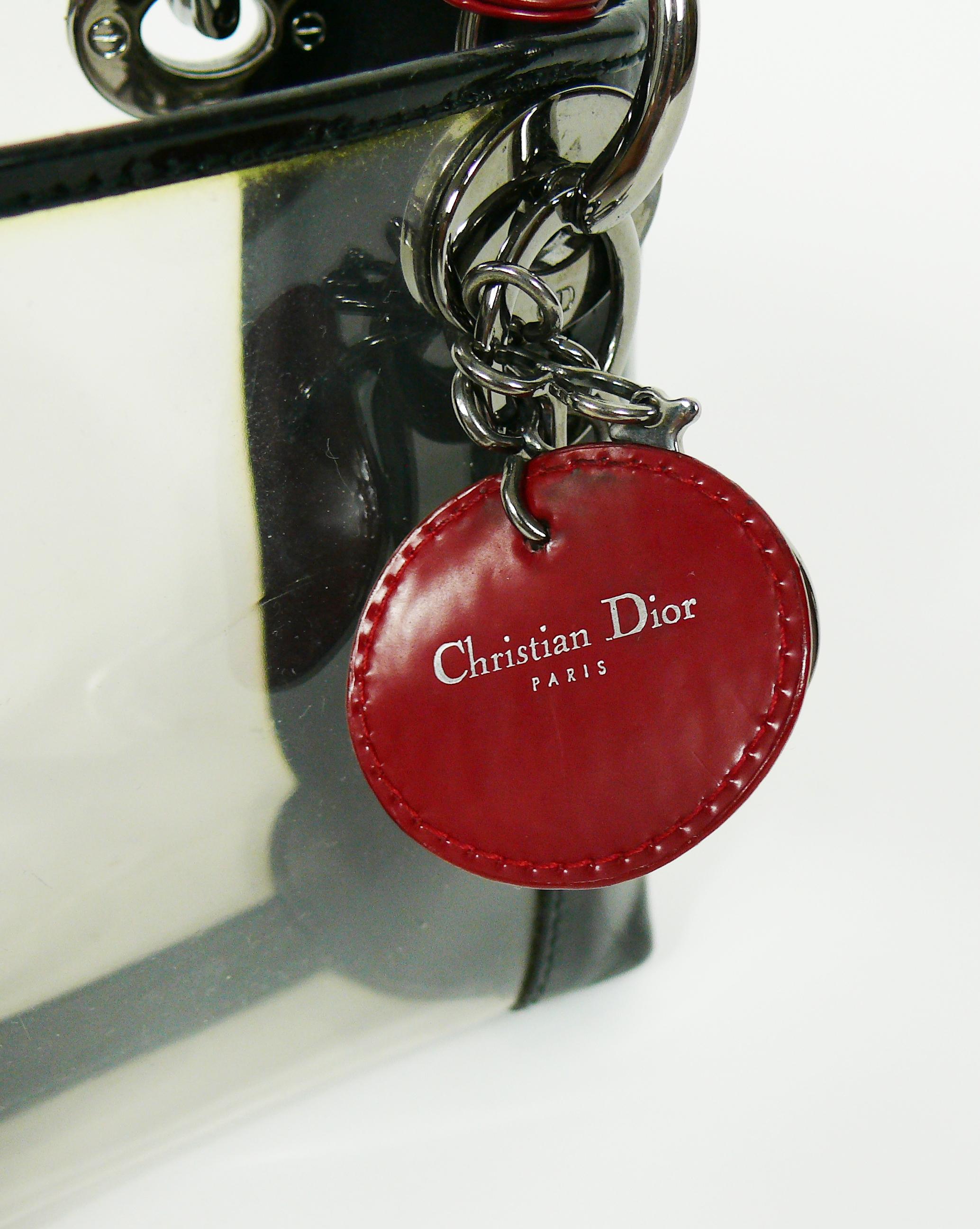 Christian Dior Mini Transparent PVC and Leather Lady Dior 1