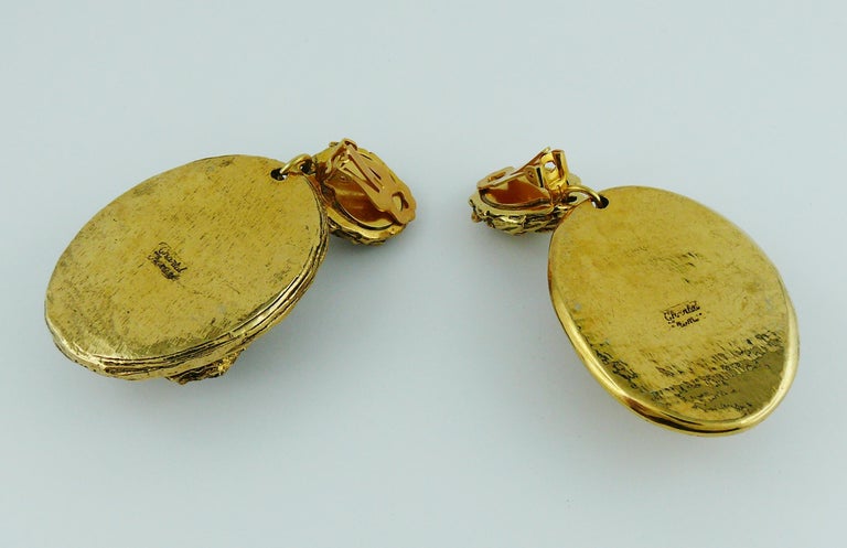 Boucles D'oreilles Clip Chantal Thomass - Vintage - Occasion