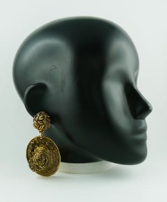 CHANTAL THOMASS Vintage Massive Hat Dangling Earrings