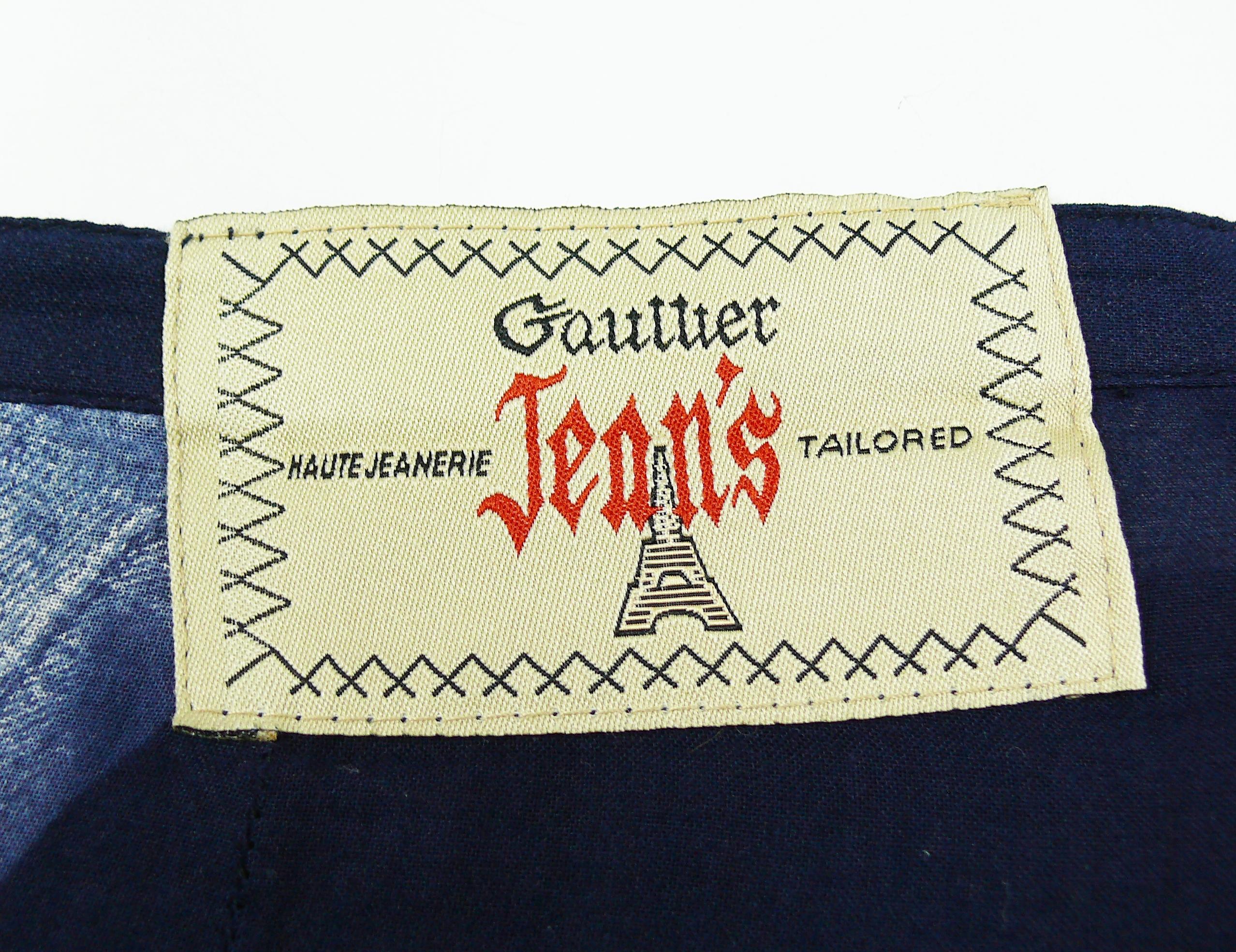 Jean Paul Gaultier Vintage Trompe L'oeil Ruffle Skirt 1