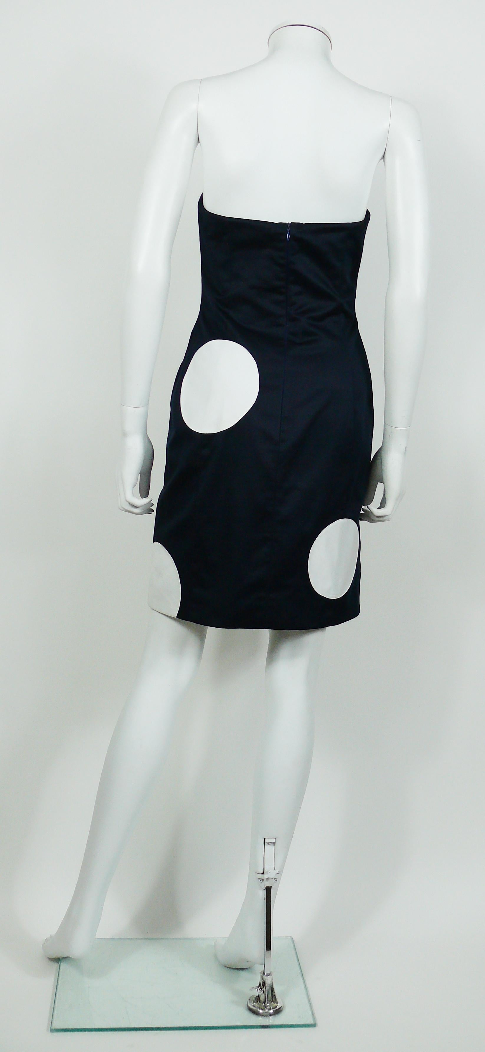 Thierry Mugler Vintage Polka Dot Bustier Dress and Blazer Suit In Good Condition For Sale In Nice, FR