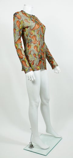 Jean Paul Gaultier Vintage Op Art Mesh Unisex Top Size M