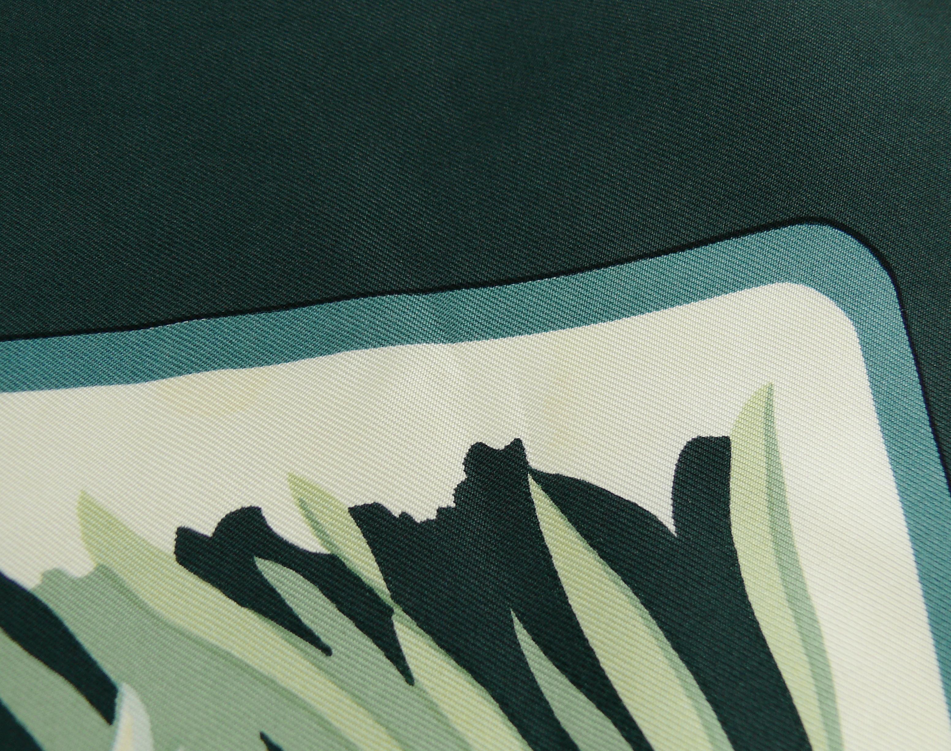 Hermes Vintage Silk Carre Scarf Cols Verts by Christiane Vauzelles 9