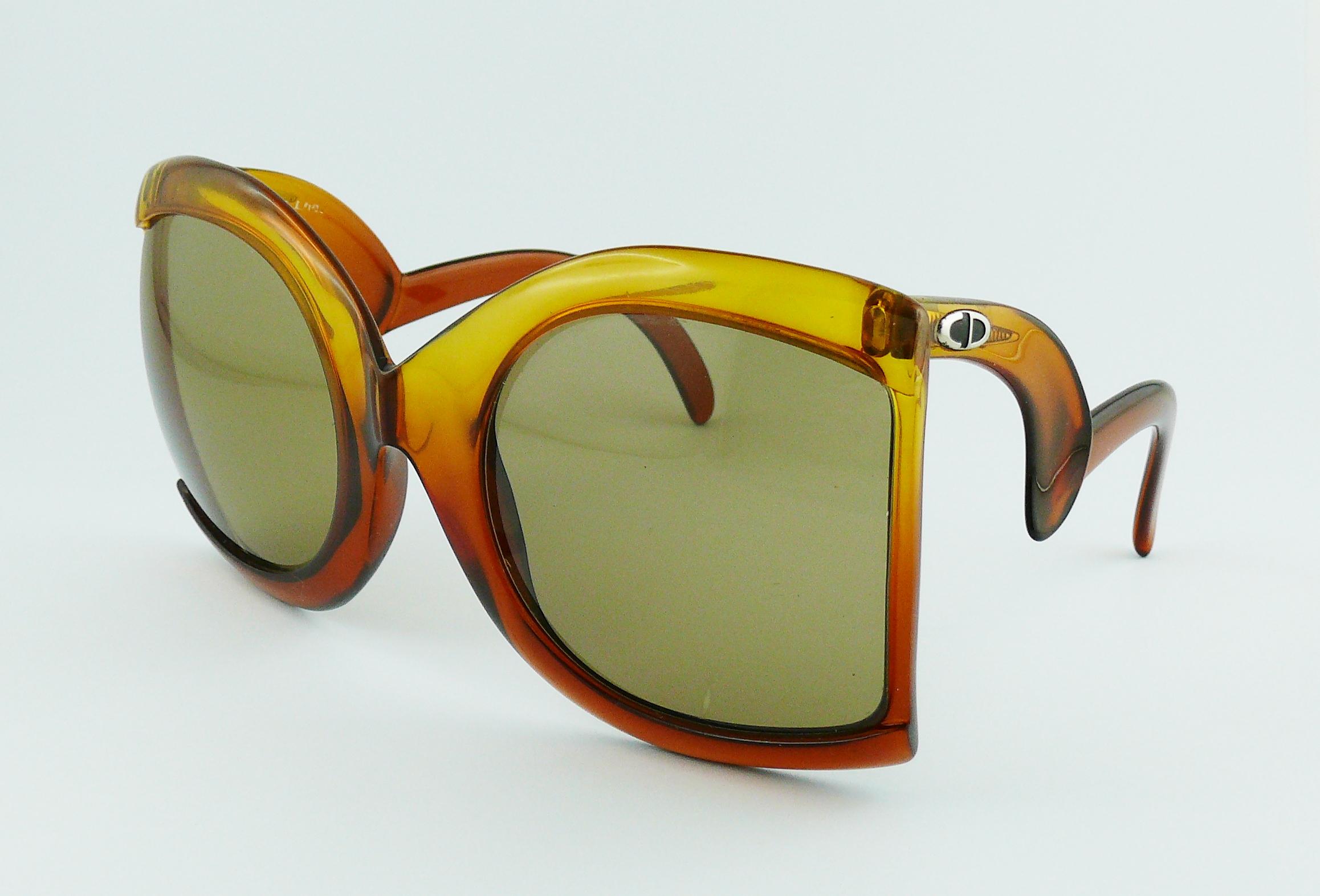 Christian Dior Vintage Oversized Sunglasses with Extravagant Shape