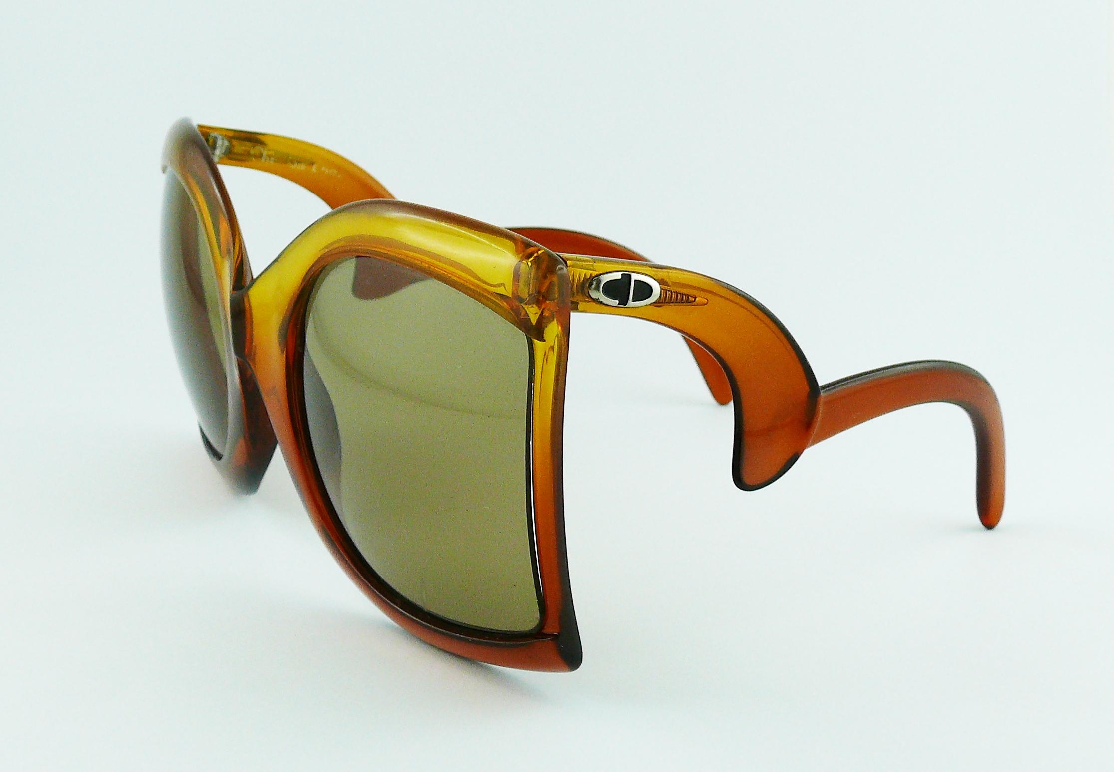 Christian Dior Vintage Oversized Sunglasses with Extravagant Shape
