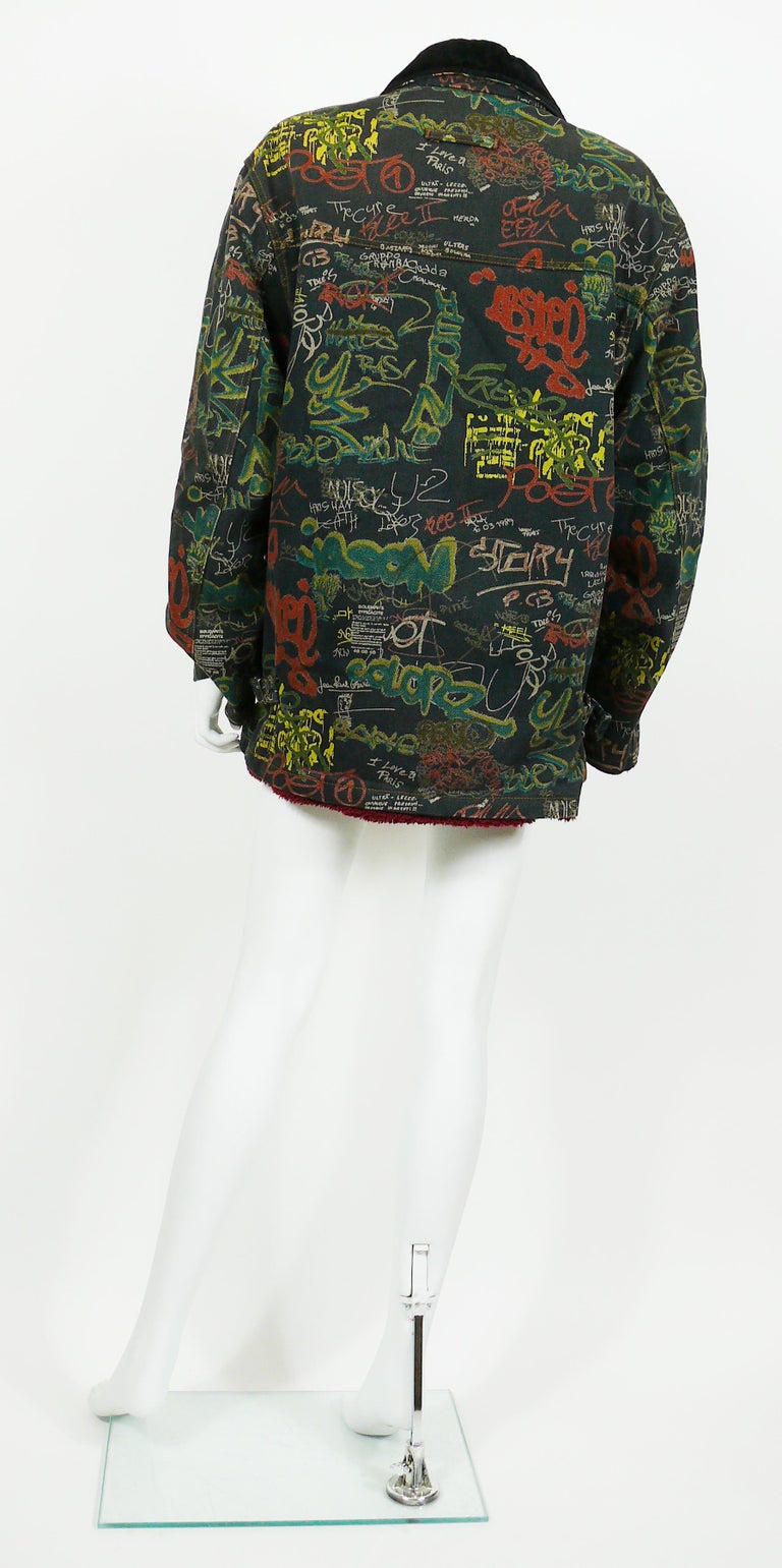 Jean Paul Gaultier Vintage Graffiti Print Jacket at 1stDibs | jean paul ...