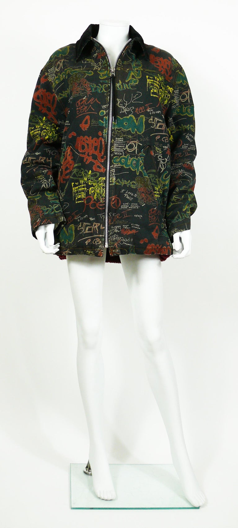 Jean Paul Gaultier Vintage Graffiti Print Jacket at 1stDibs | jean paul ...