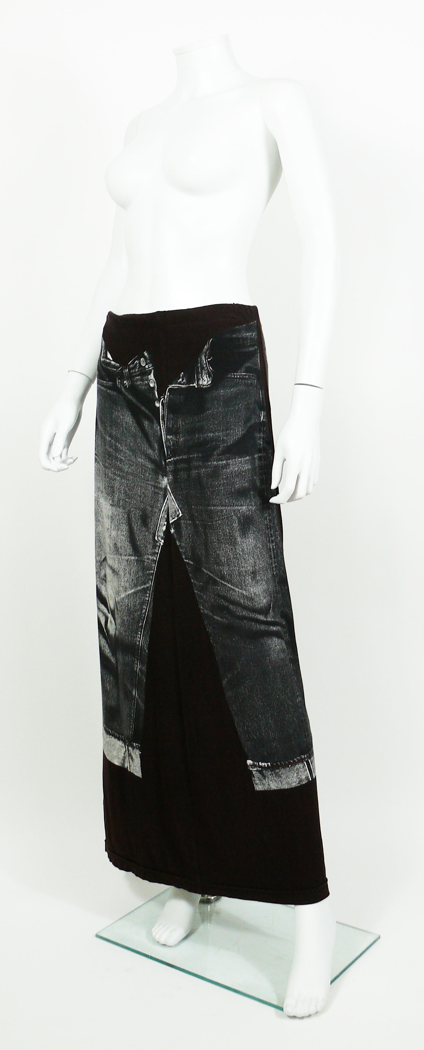 Women's Jean Paul Gaultier Vintage Trompe L'oeil Maxi Skirt