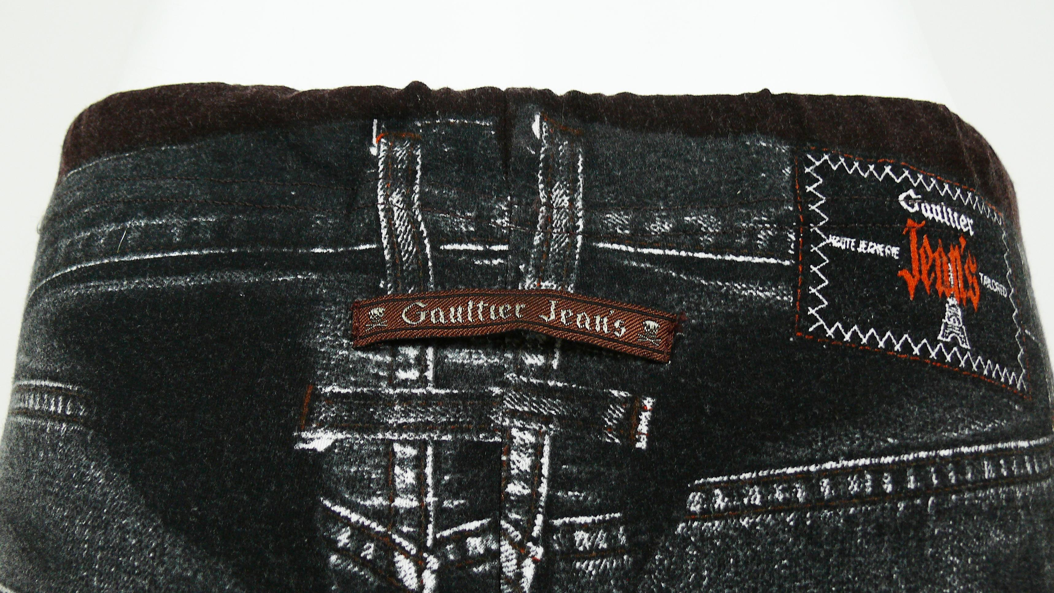 Jean Paul Gaultier Vintage Trompe L'oeil Maxi Skirt 3