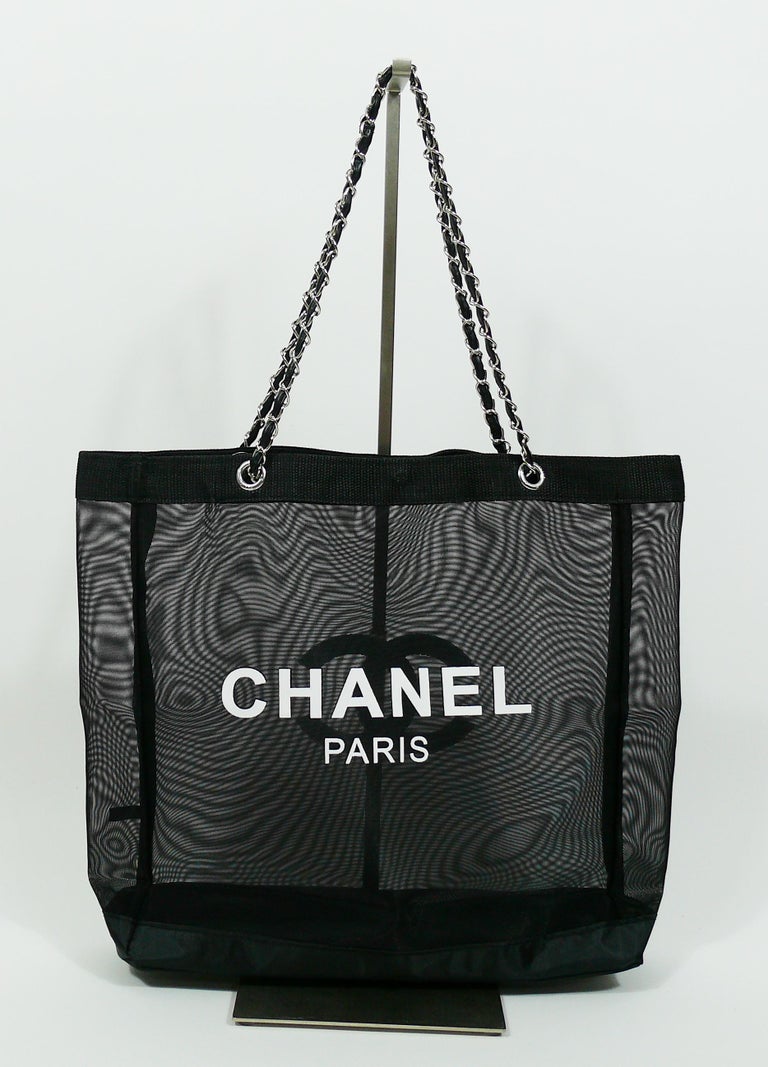 Chanel Mesh Tote Shopping Gift Bag at 1stDibs | chanel mesh bag, chanel  mesh tote bag price, chanel black mesh tote bag