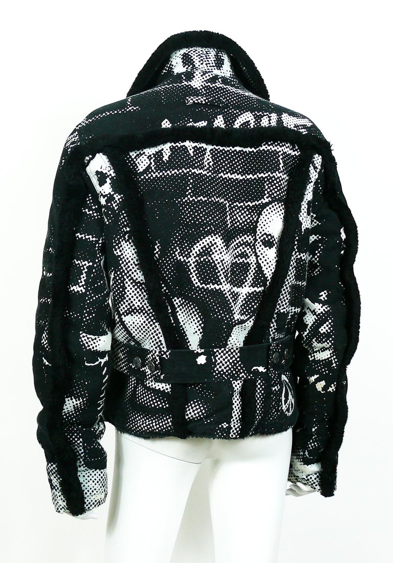 Jean Paul Gaultier Vintage Fight Racism Newspaper Print Graphic