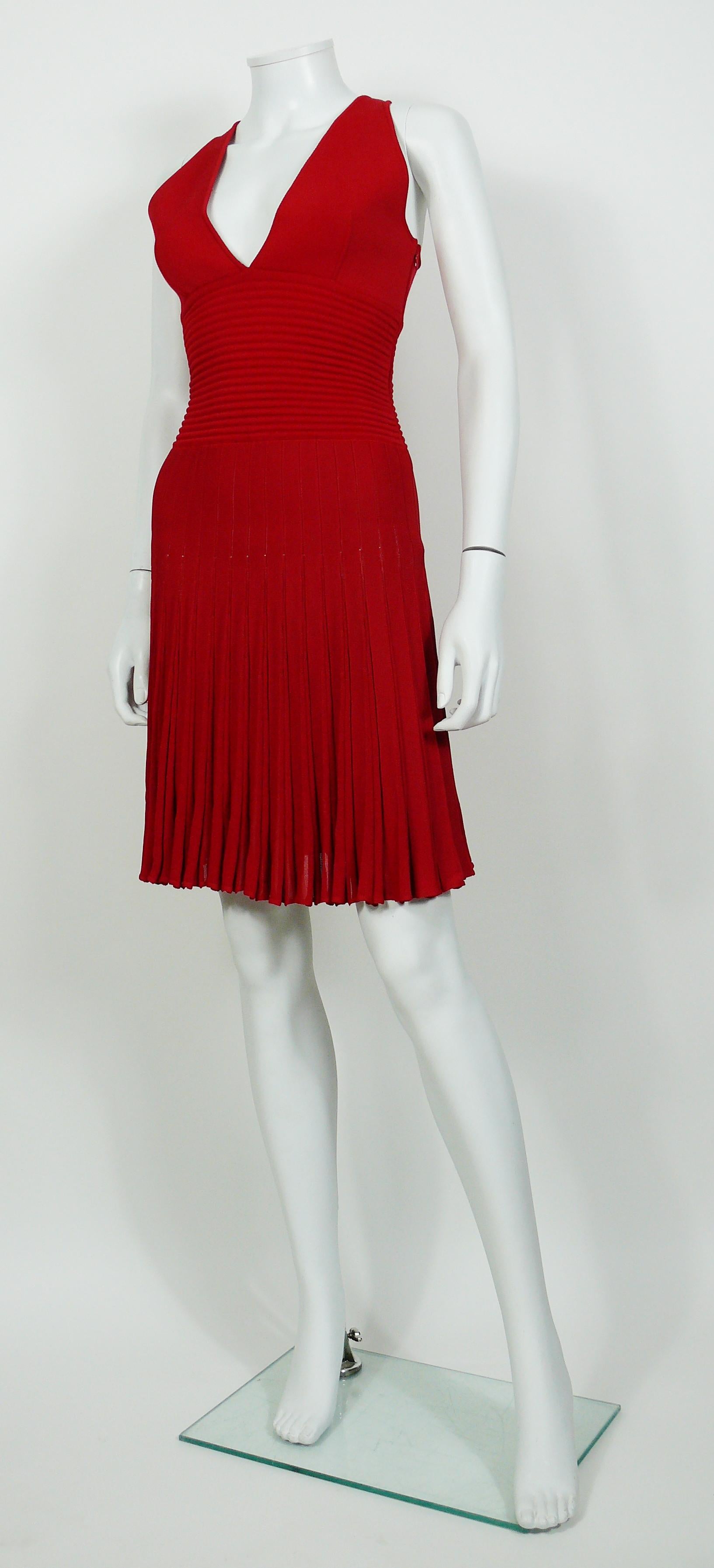 Women's Alexandre Vauthier Sleeveless Red Dress