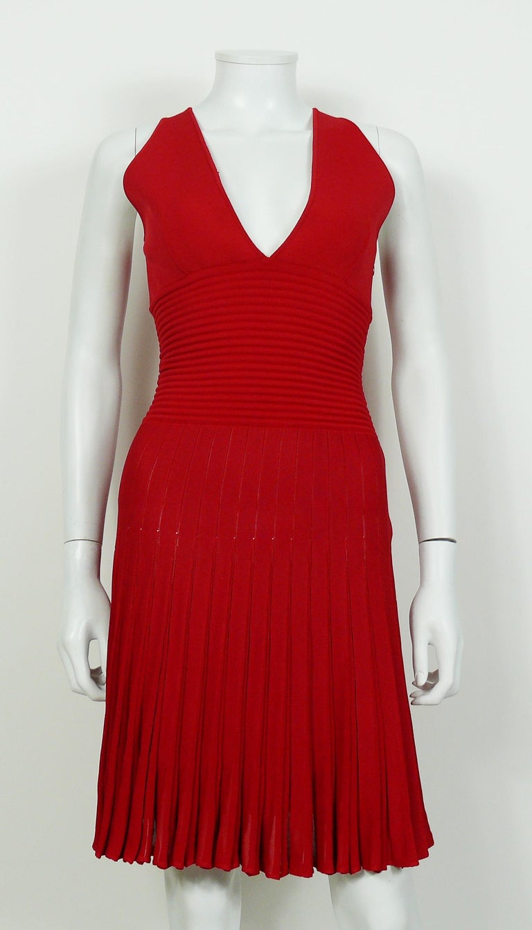 Alexandre Vauthier Sleeveless Red Dress For Sale at 1stDibs | alexandre ...