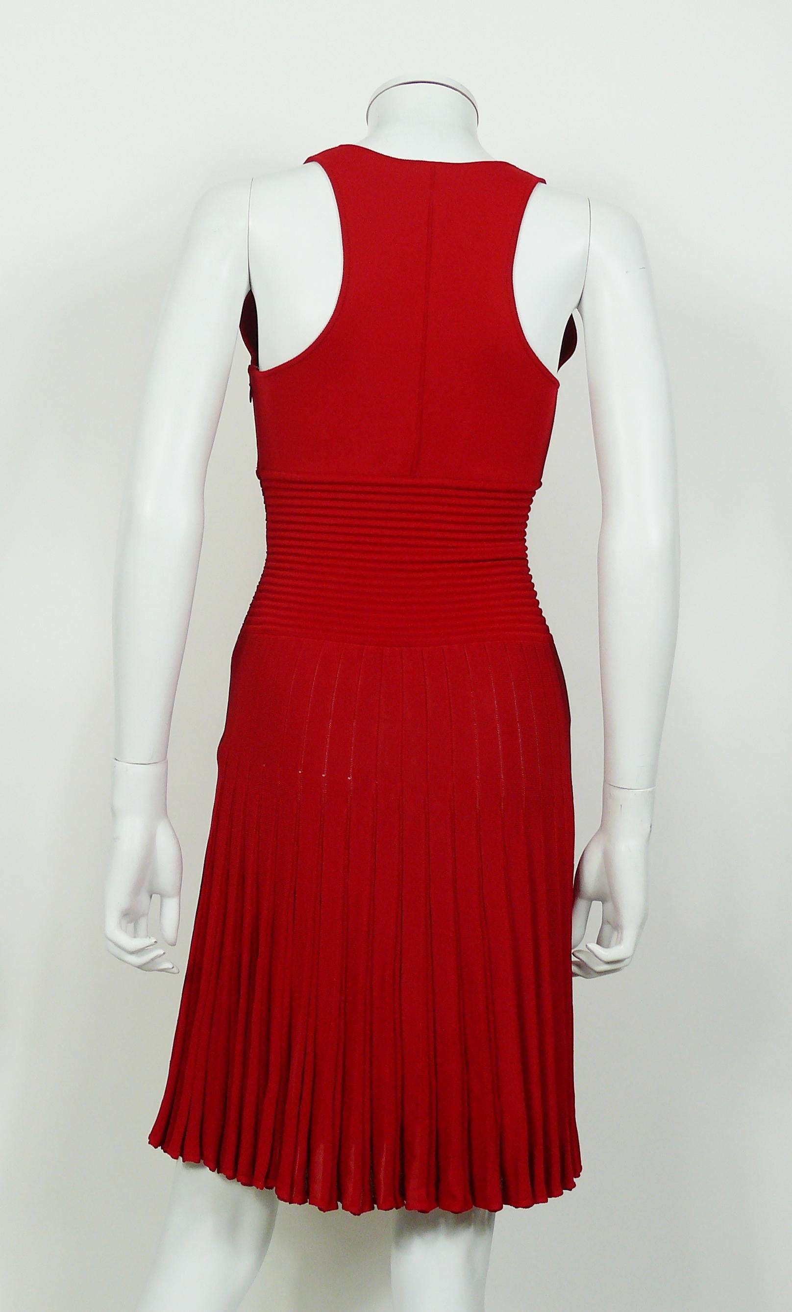 Alexandre Vauthier Sleeveless Red Dress 2