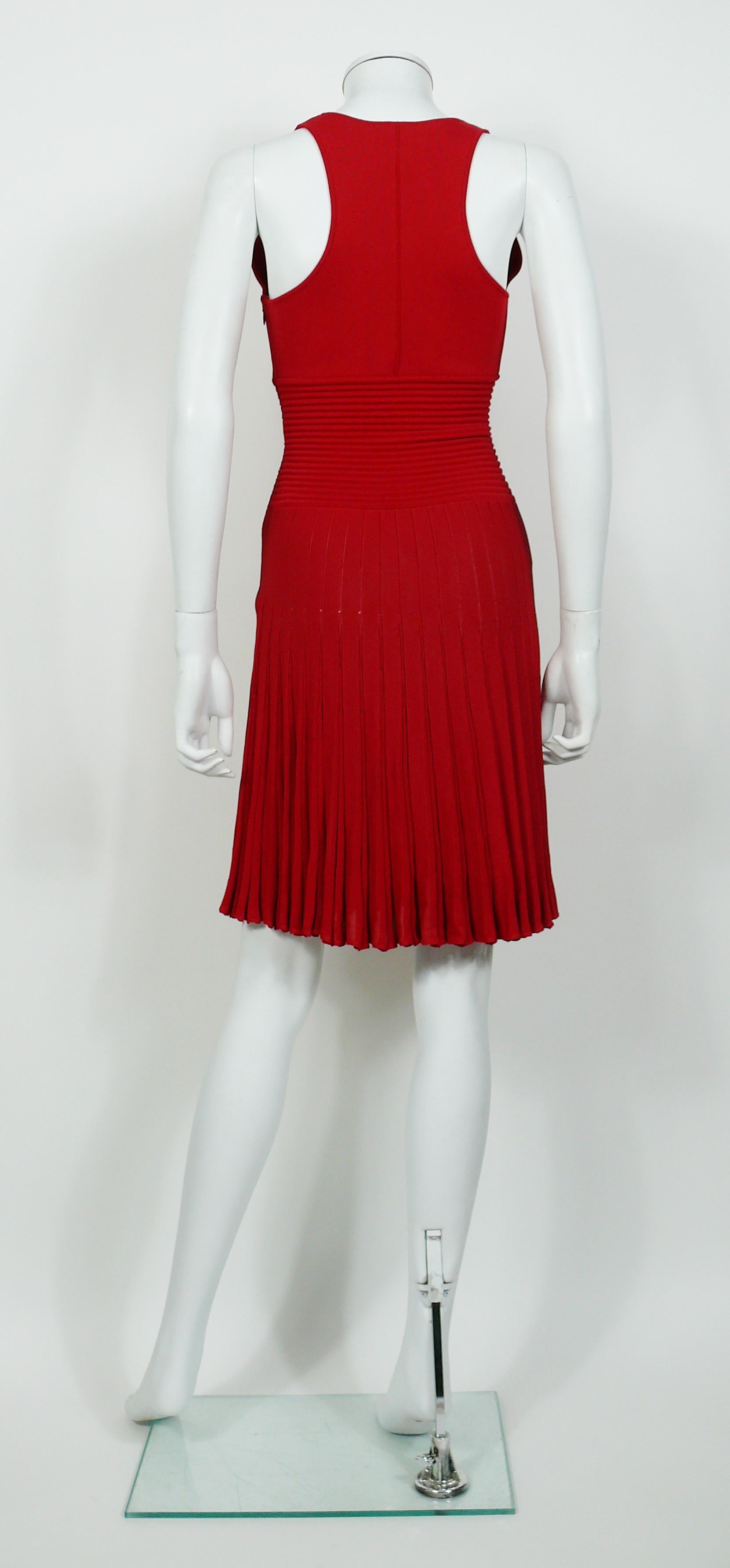 Alexandre Vauthier Sleeveless Red Dress 1