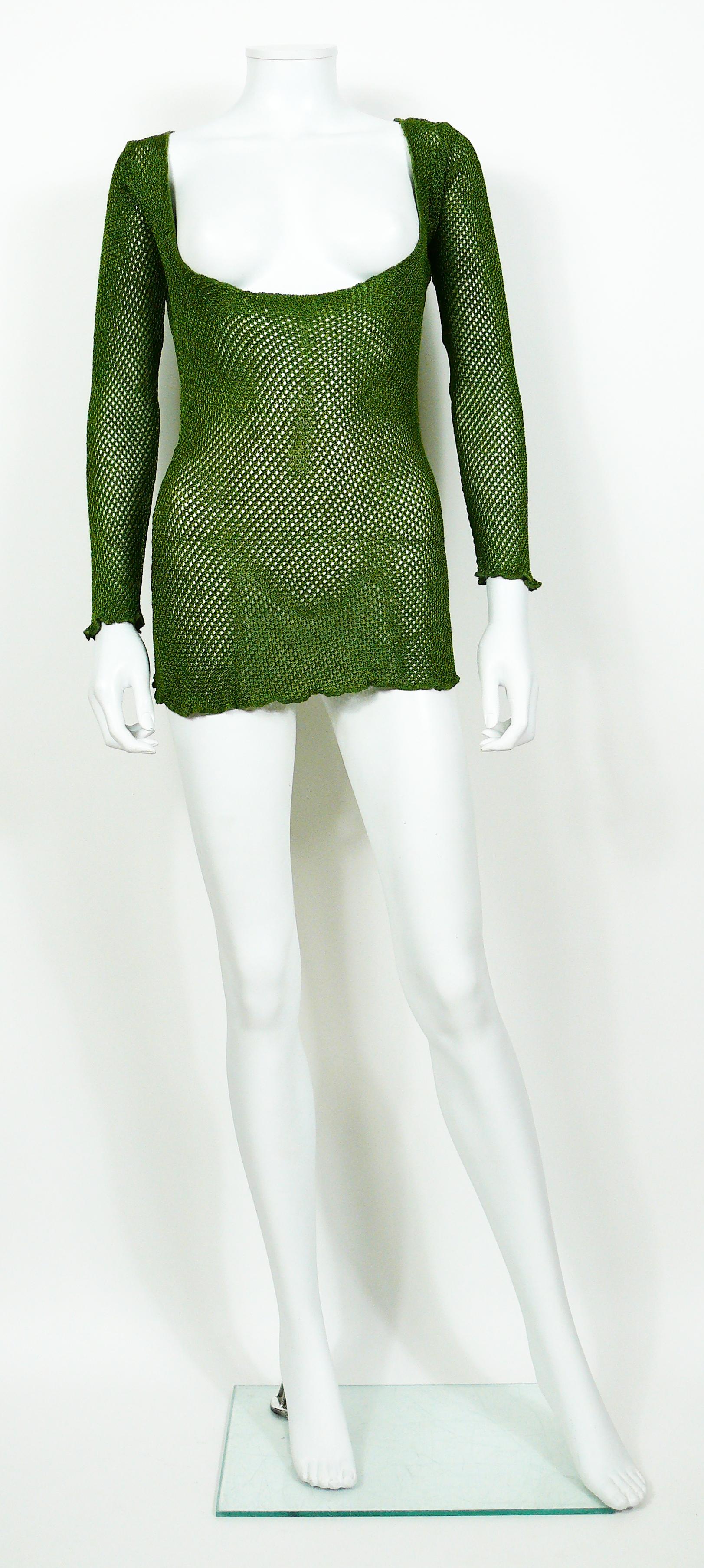 90s fishnet top