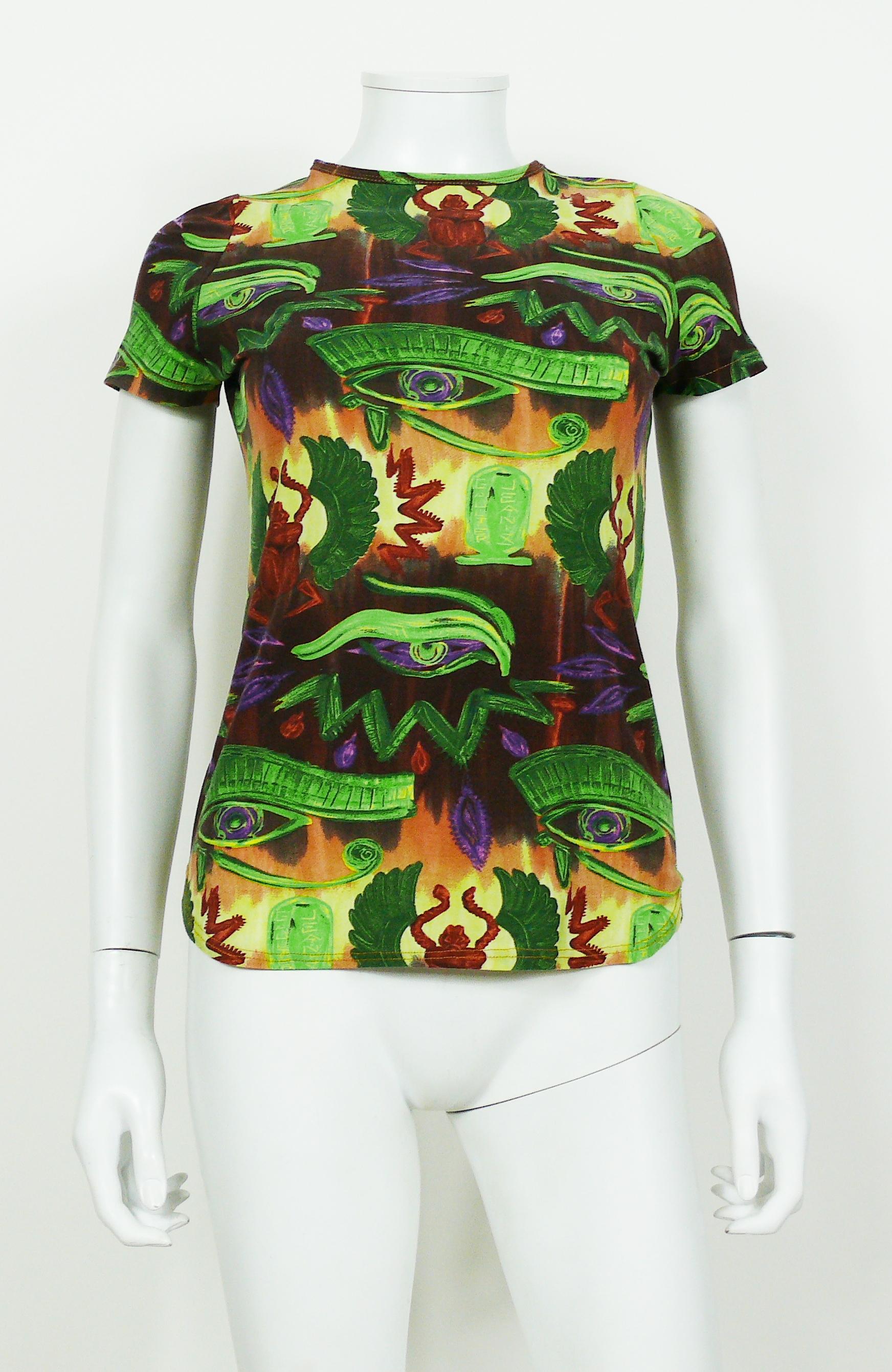 Jean Paul Gaultier Vintage Egyptian Print Top Bon état à Nice, FR
