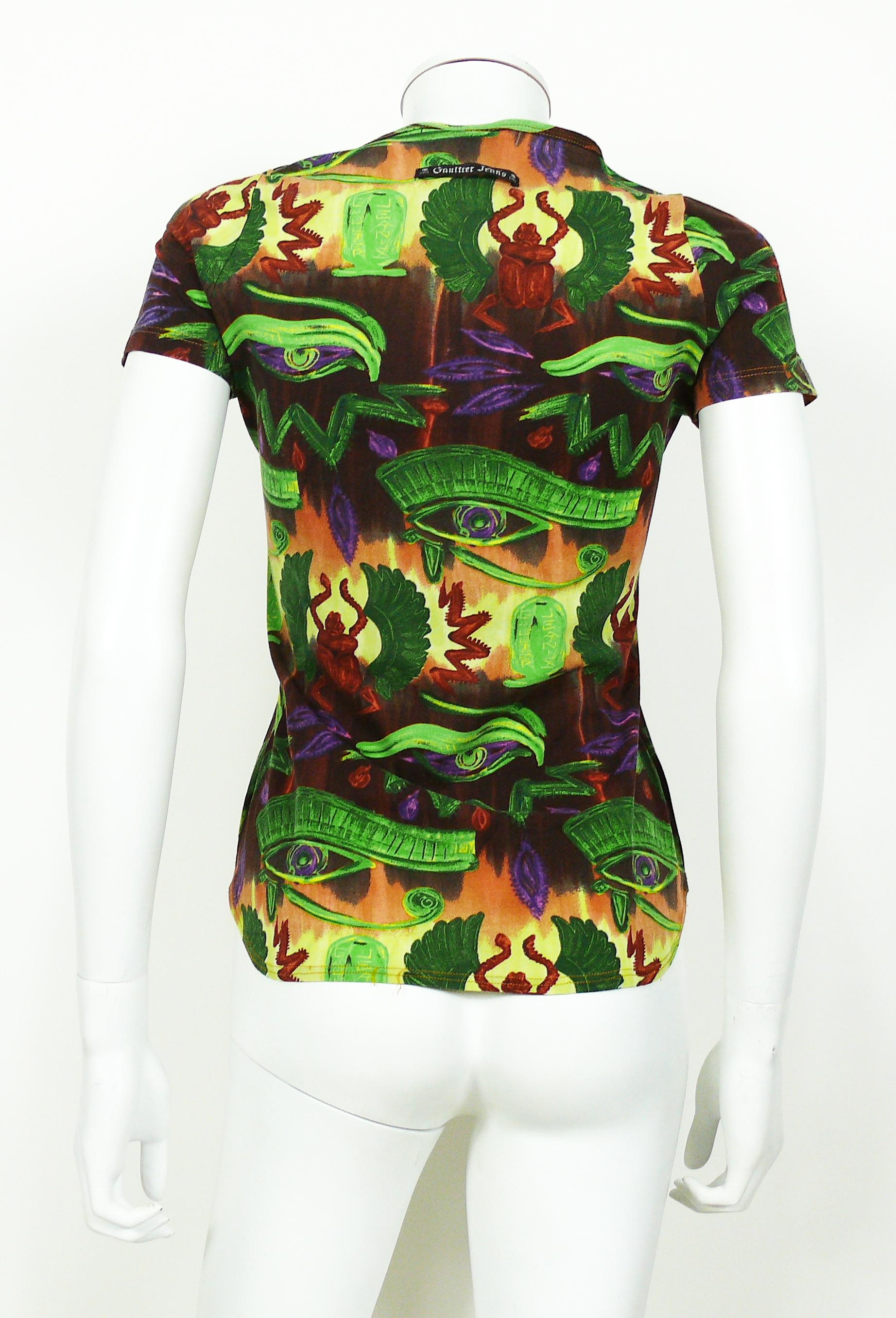 Jean Paul Gaultier Vintage Egyptian Print Top 3