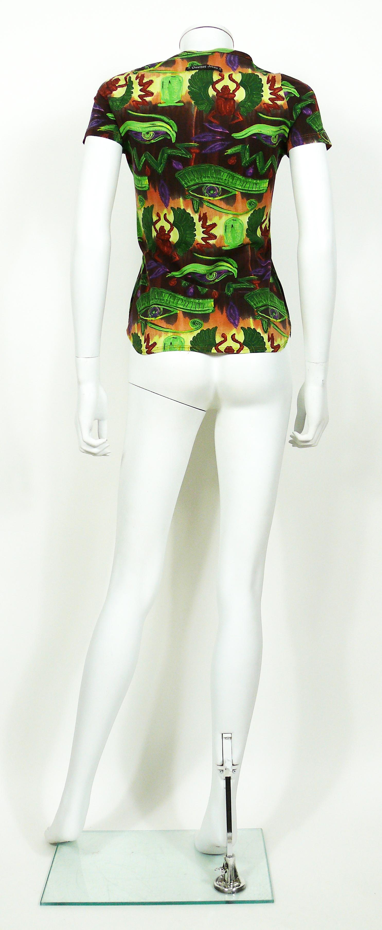 Jean Paul Gaultier Vintage Egyptian Print Top 2