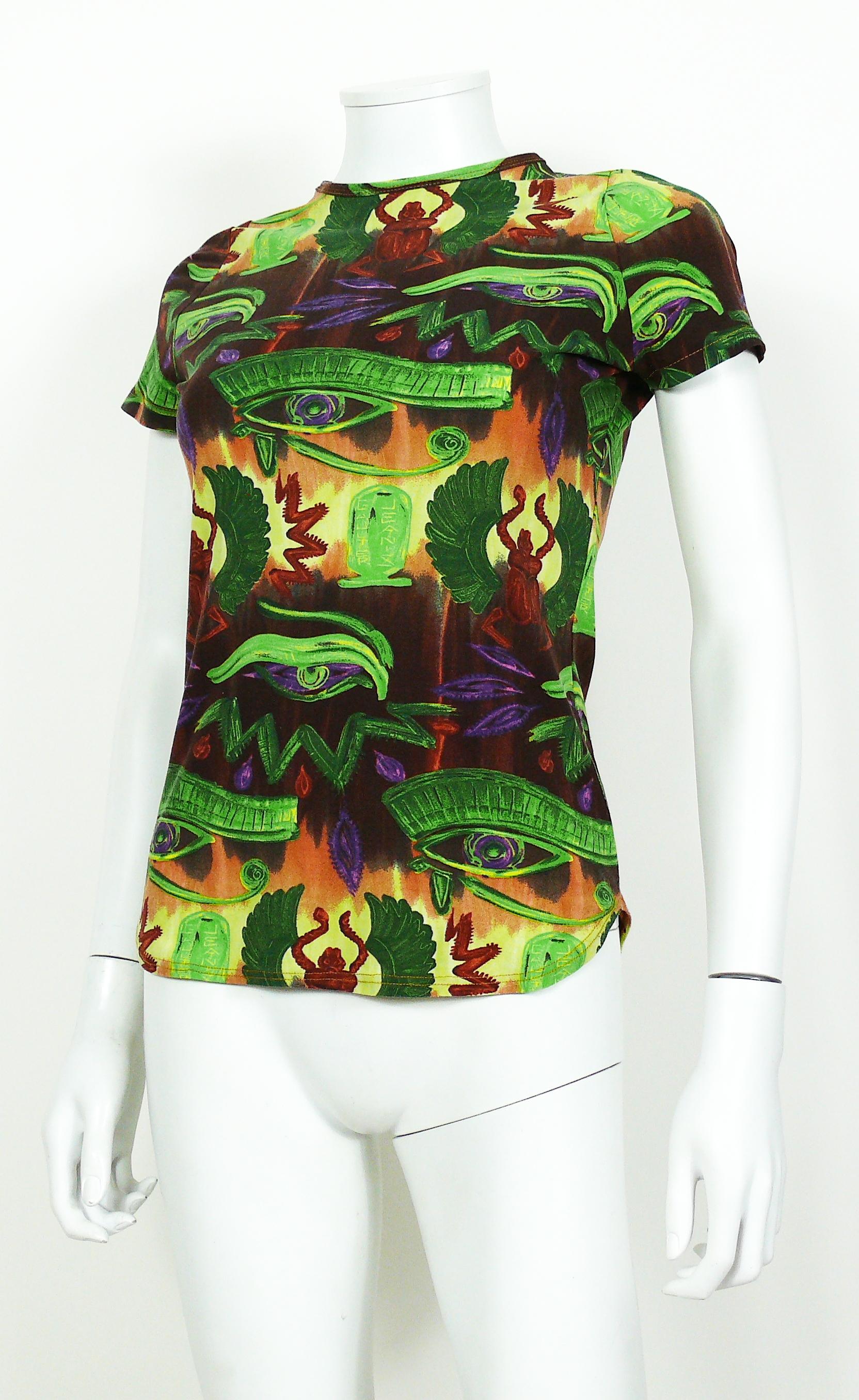  Jean Paul Gaultier Vintage Egyptian Print Top Pour femmes 