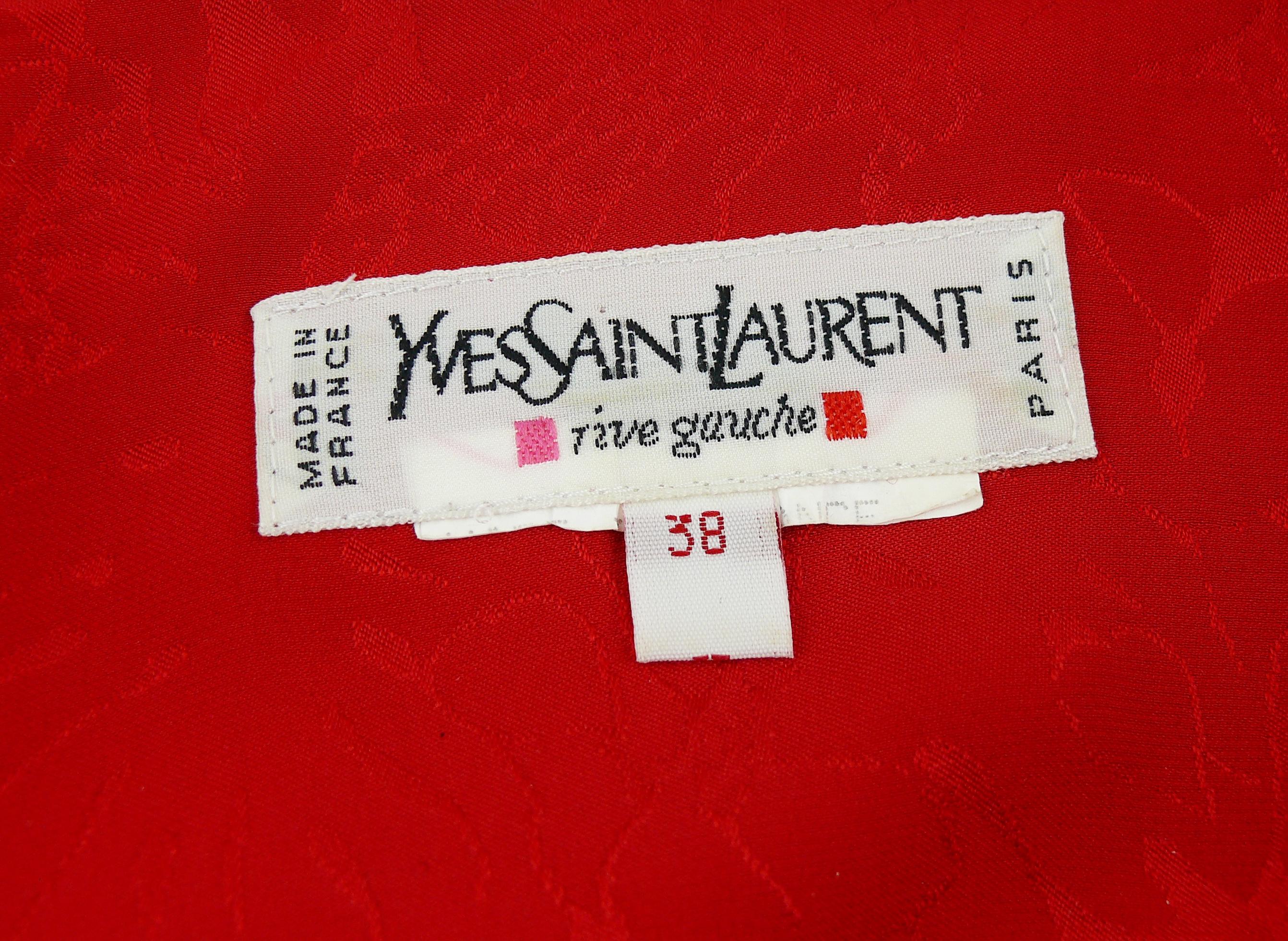 Yves Saint Laurent YSL Vintage Chinese Oriental Inspired Shirt Jacket In Excellent Condition In Nice, FR