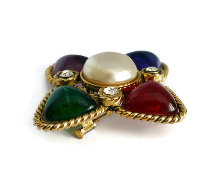 Women's Chanel Vintage Gripoix Poured Glass Brooch, 1988 