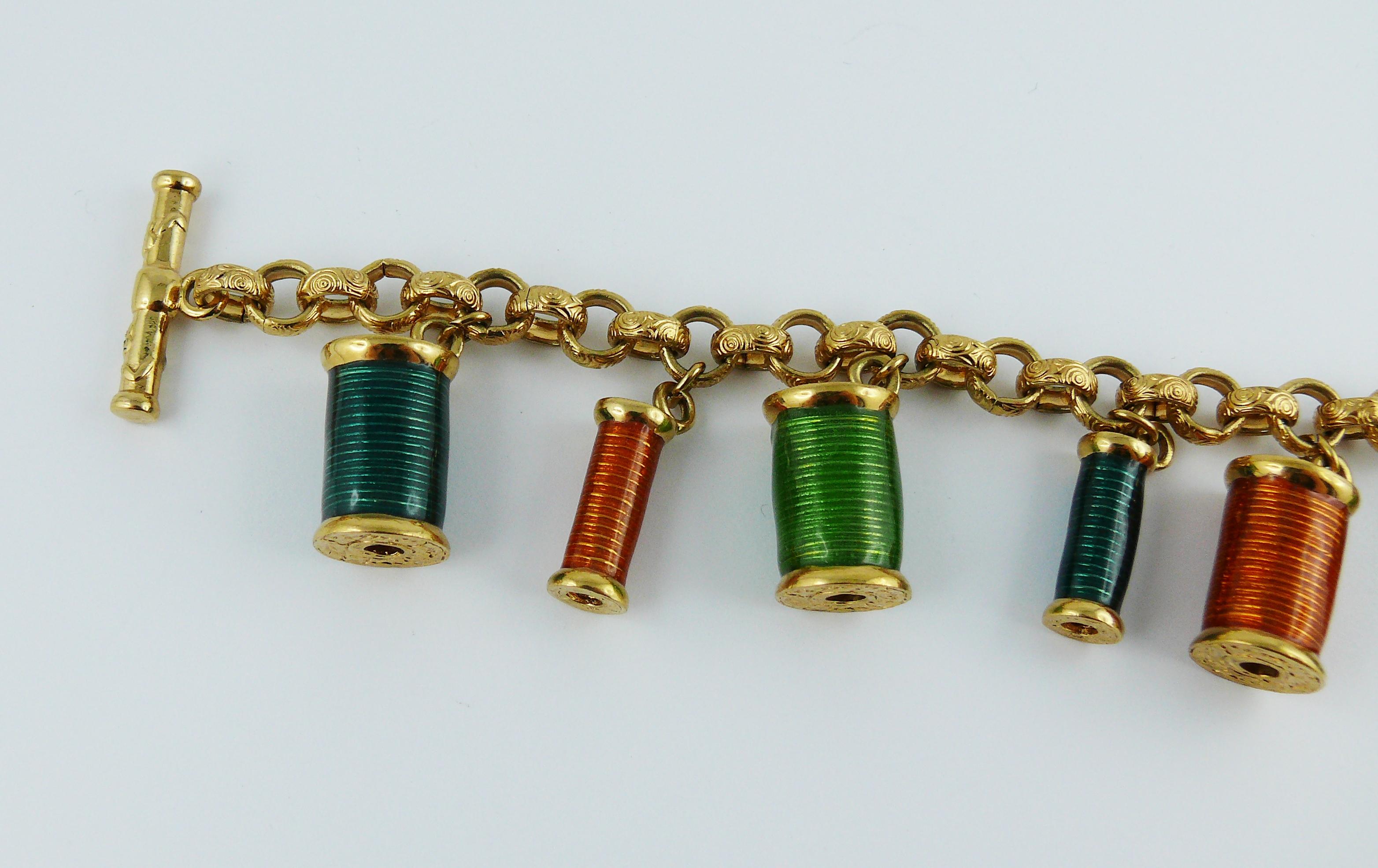 sewing charm bracelet