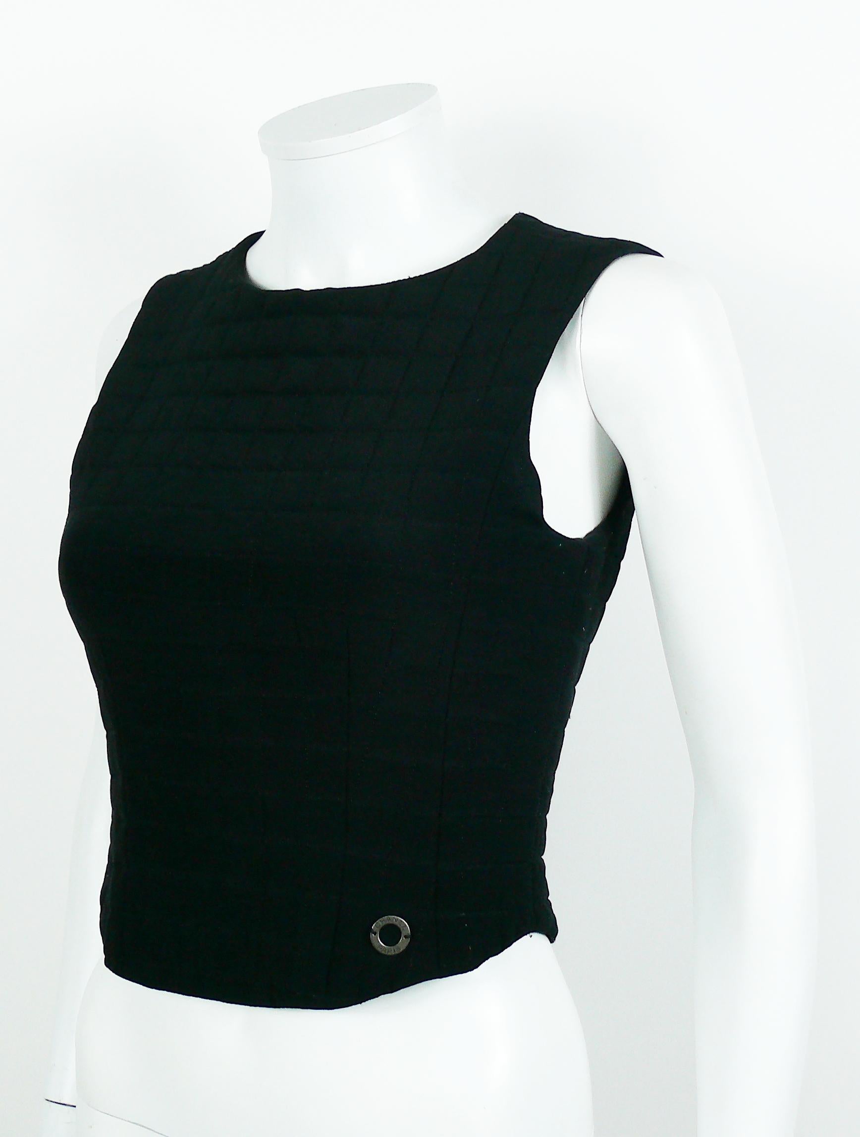Chanel Black Quilted Top, 2000 In Good Condition For Sale In Nice, FR