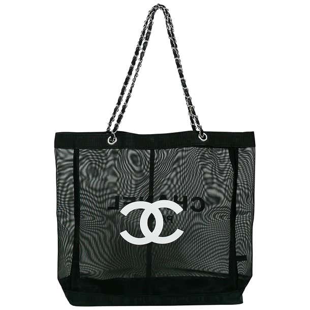 Chanel Mesh Tote Shopping Gift Bag at 1stDibs | chanel mesh bag, gift ...