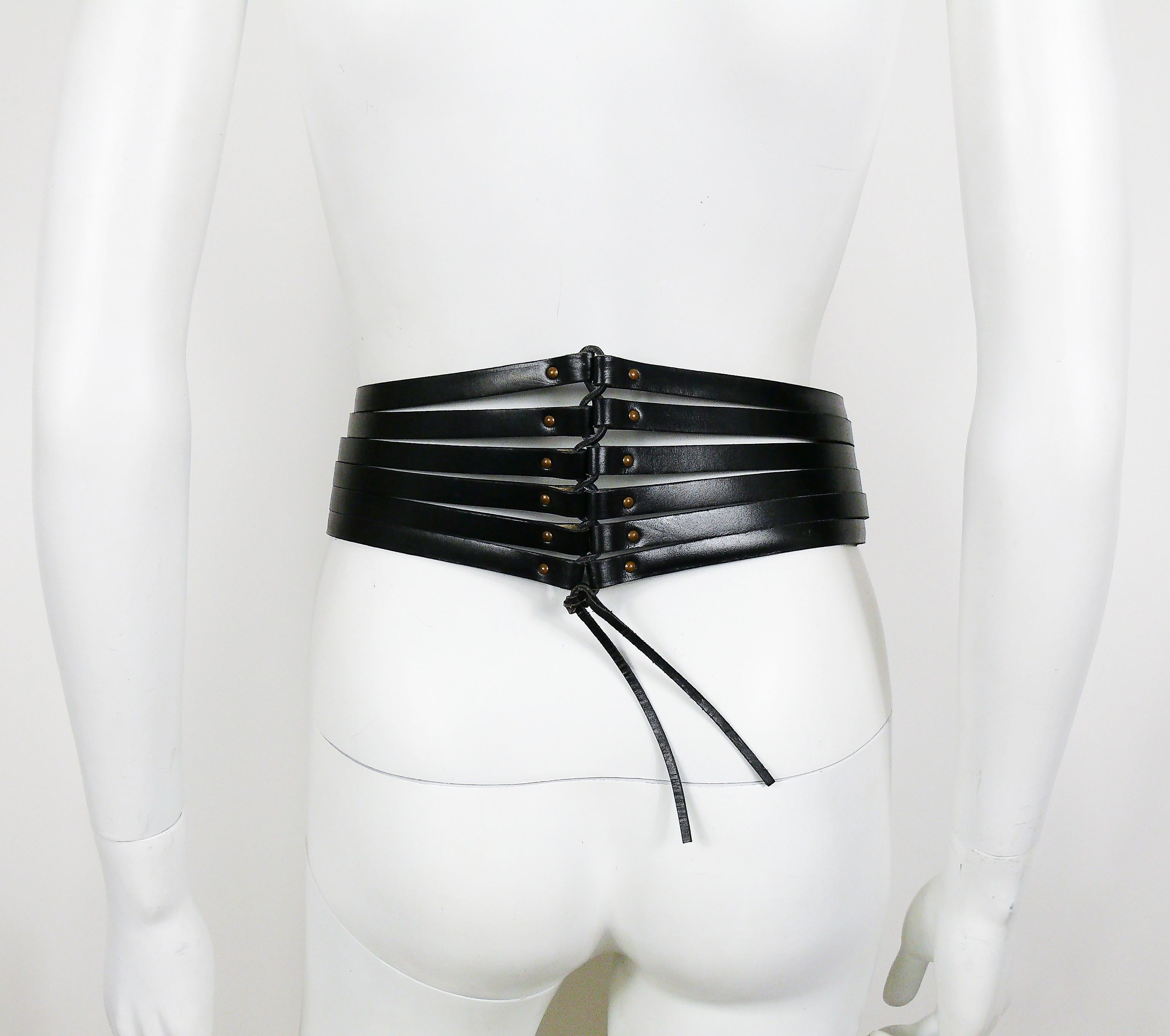 corset leather belt