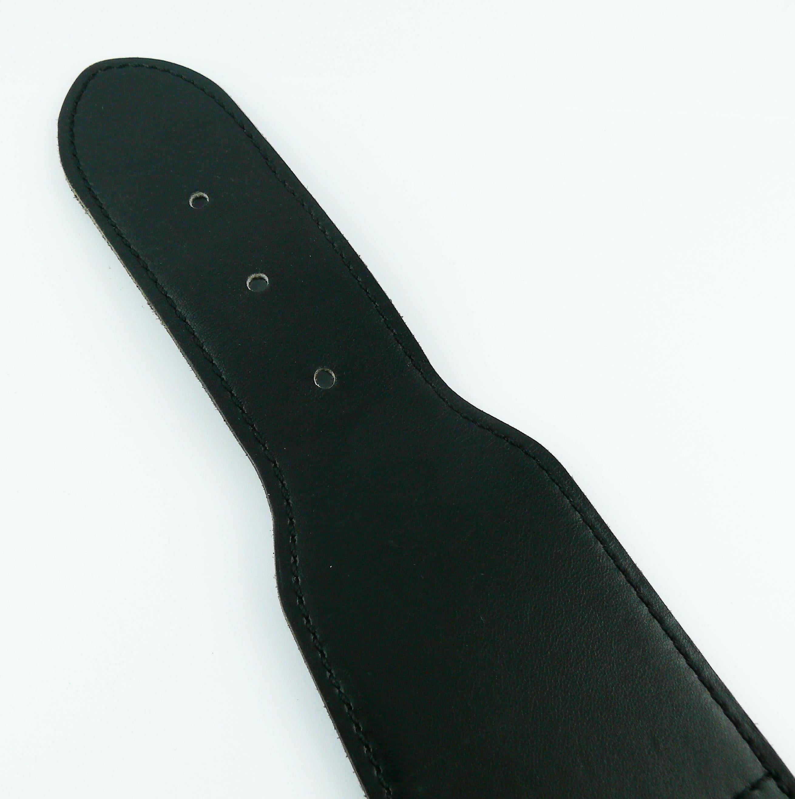 Alaia Vintage Black Leather Corset Belt For Sale at 1stDibs | alaia ...