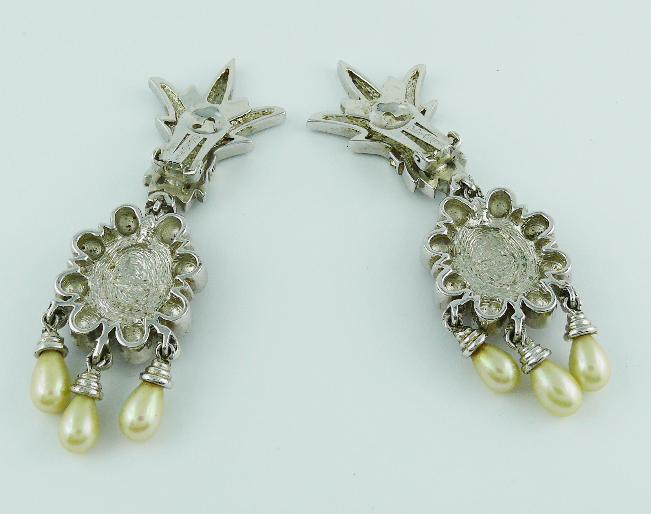 Christian Dior Vintage Mughal Inspired Dangling Earrings 5