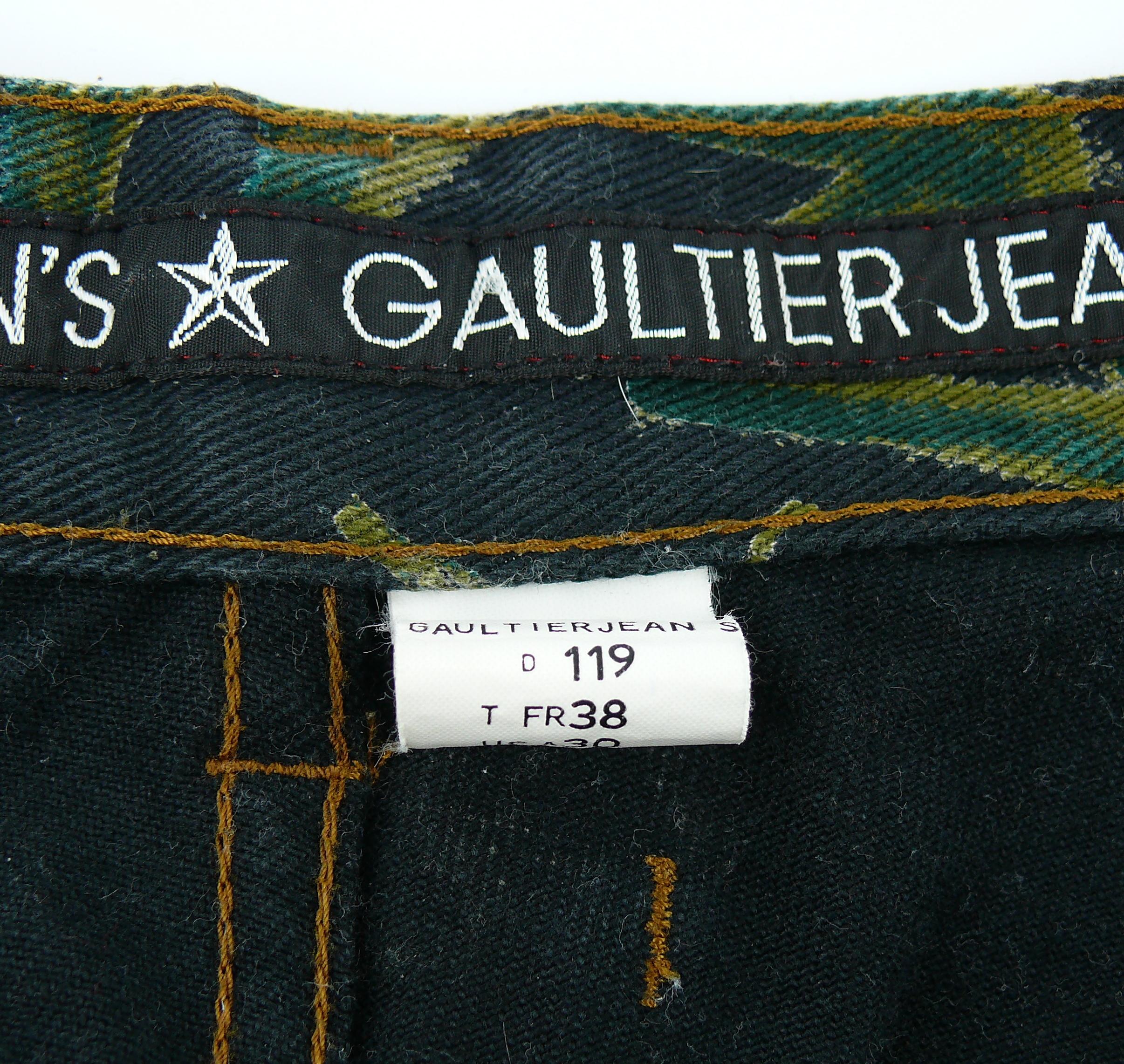 Women's Jean Paul Gaultier Vintage Graffiti Print Pants Trousers US Size 30