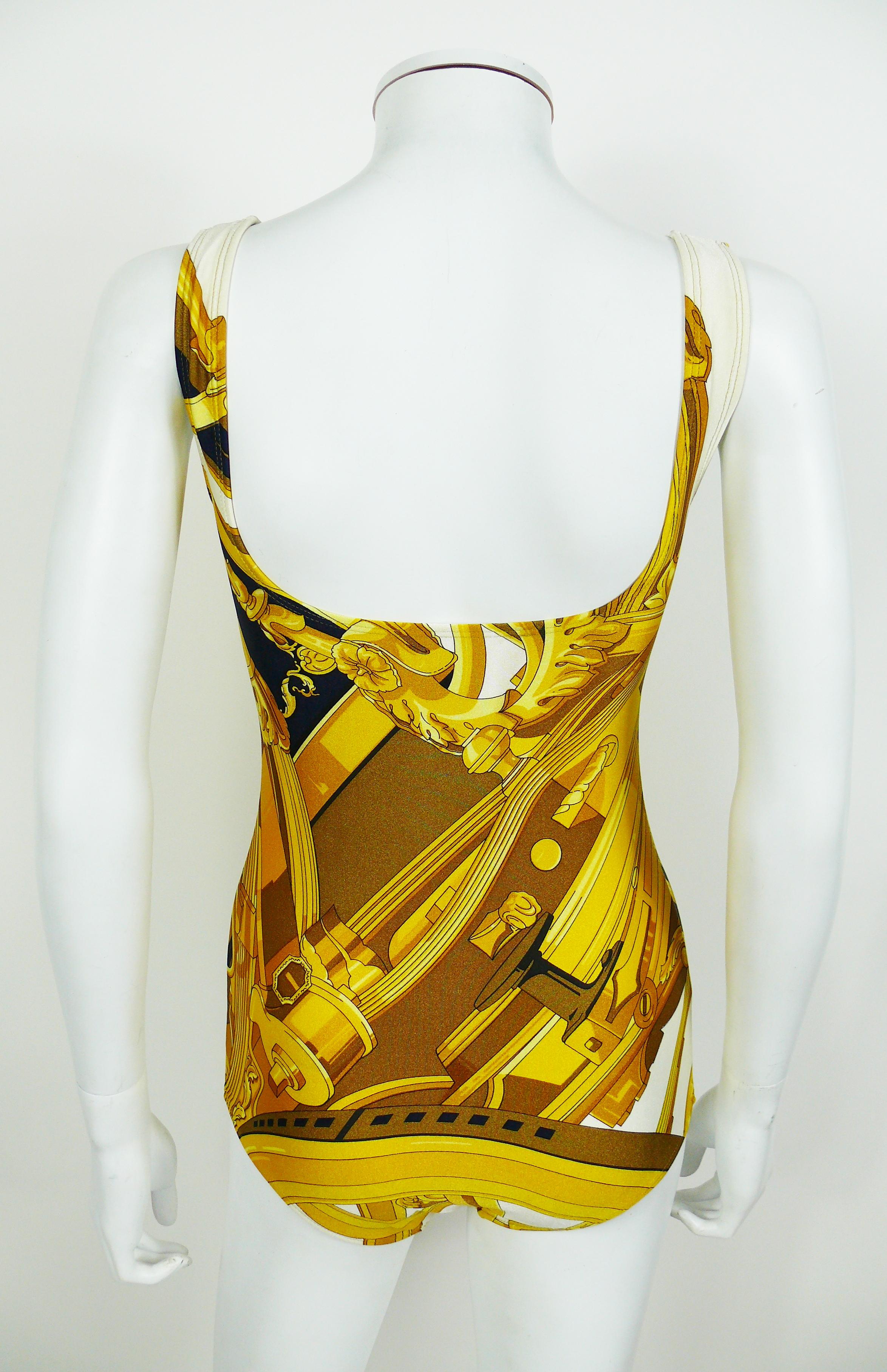 Hermes Vintage One Piece Swimsuit Size 40 In Good Condition In Nice, FR