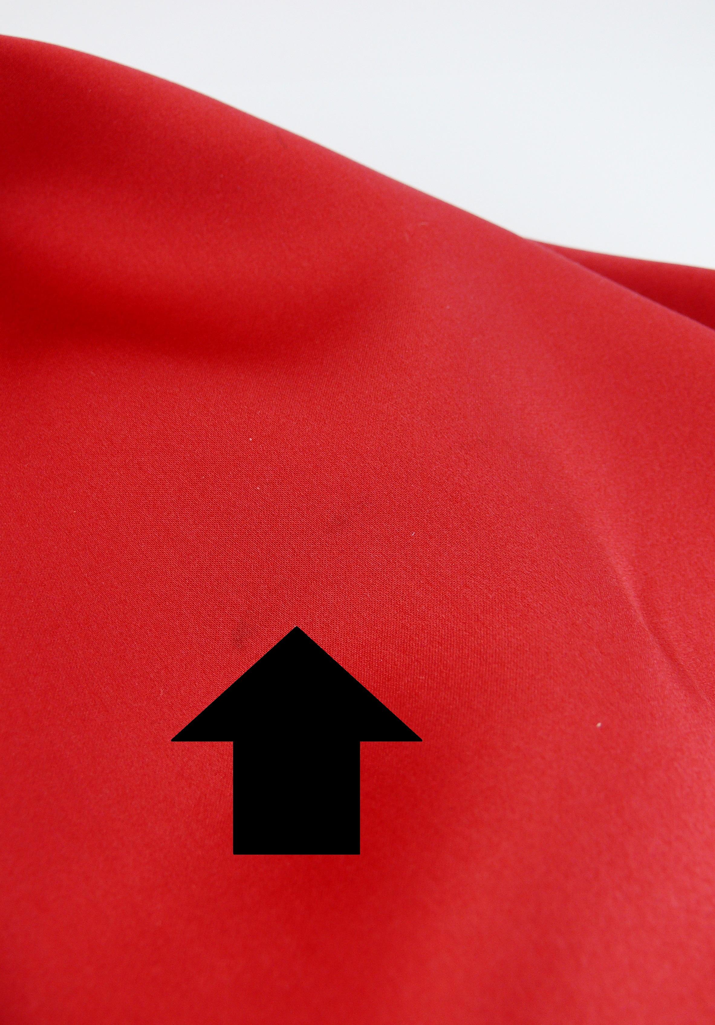 Yves Saint Laurent YSL Rive Gauche Vintage Red Silk Wrap Style Dress For Sale 6