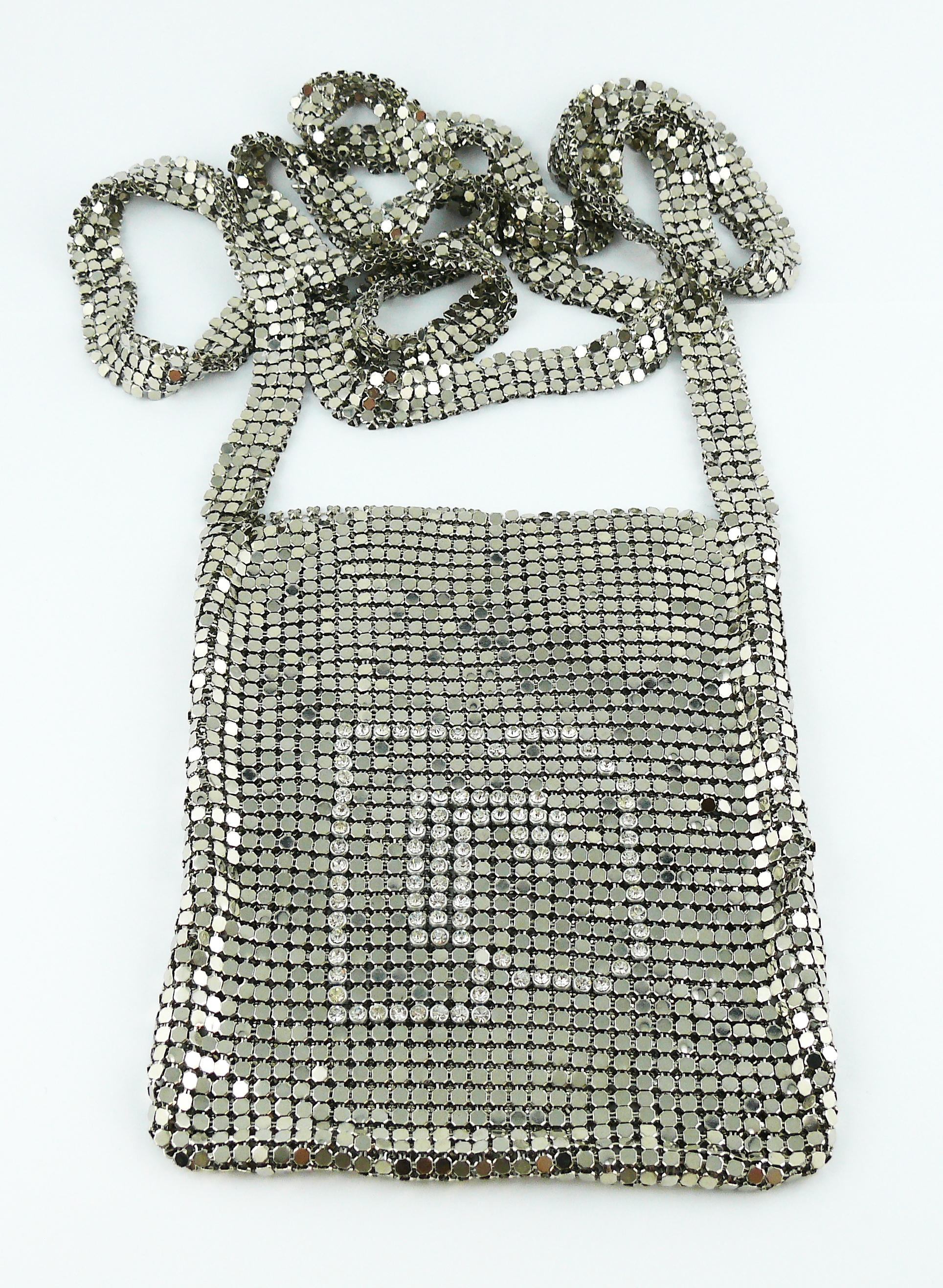 Paco Rabanne Mini Silver Mesh Messenger Bag 3
