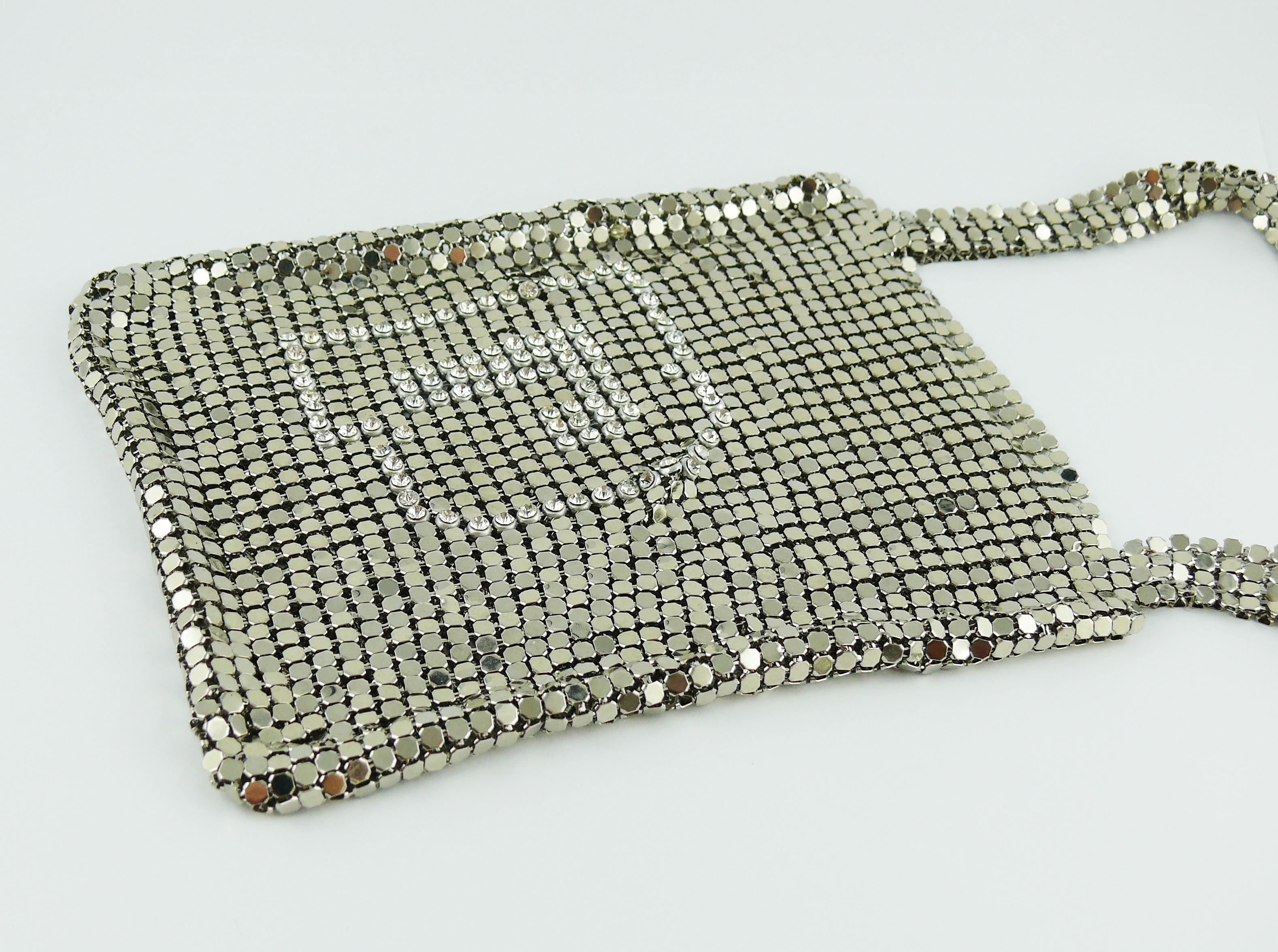 Paco Rabanne Mini Silver Mesh Messenger Bag 2