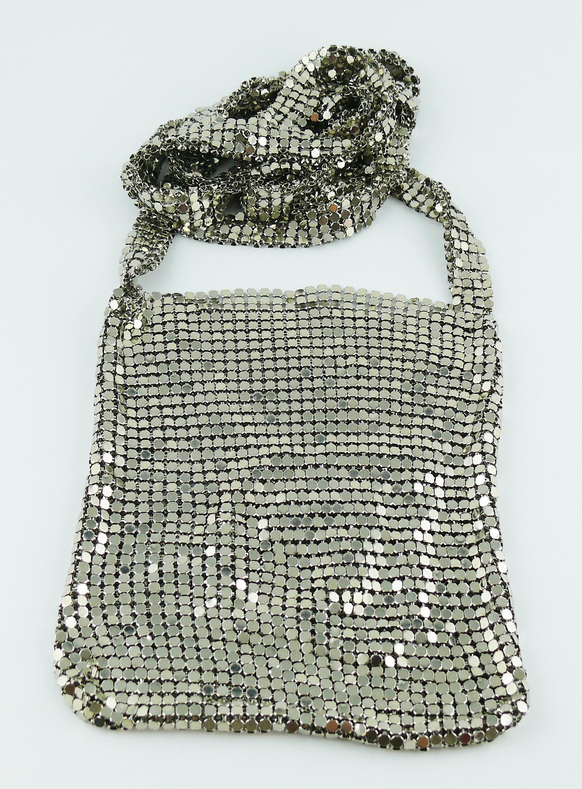 Paco Rabanne Mini Silver Mesh Messenger Bag 7