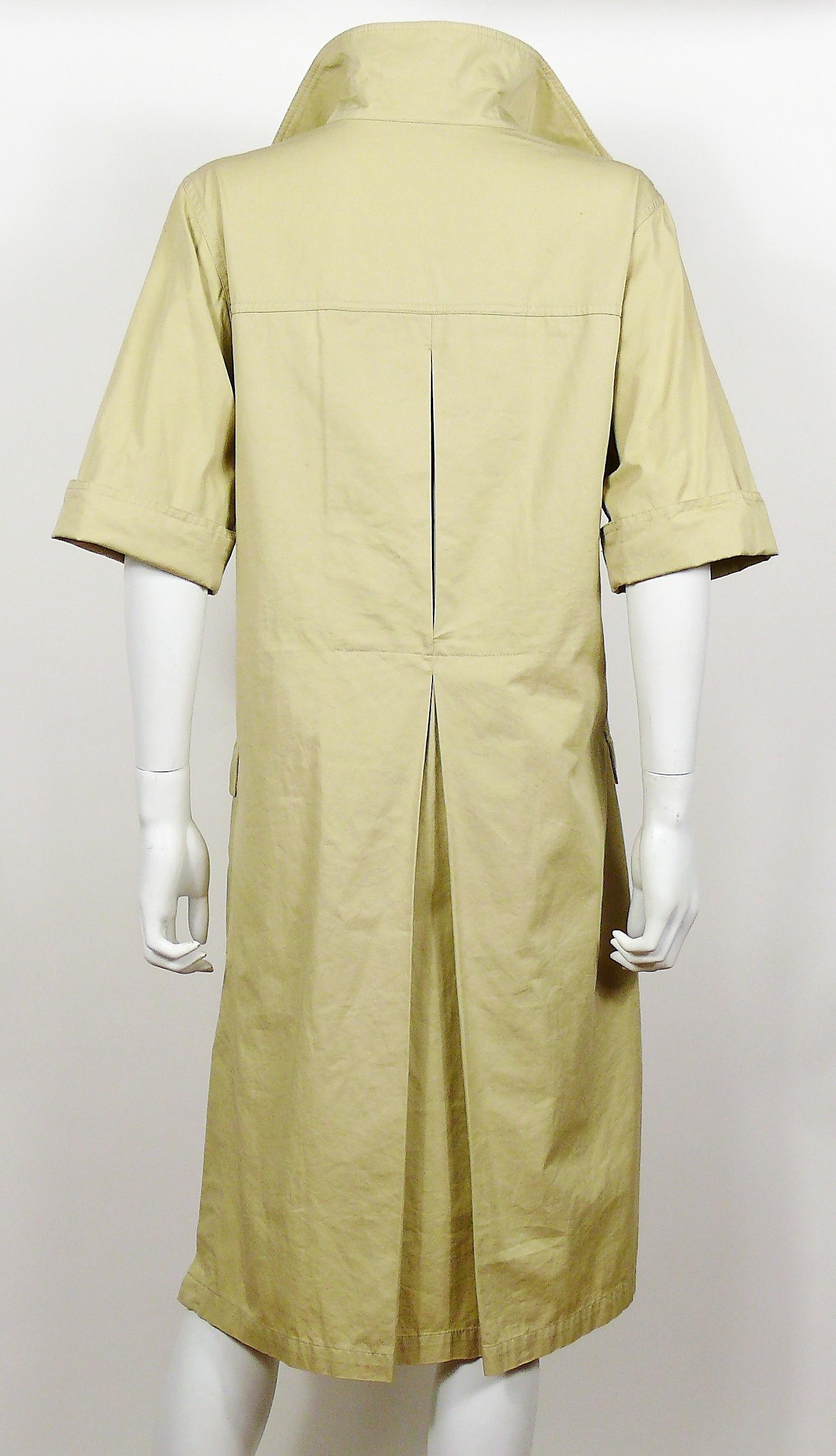 Women's Yves Saint Laurent YSL Vintage Iconic Safari Dress US Size 10