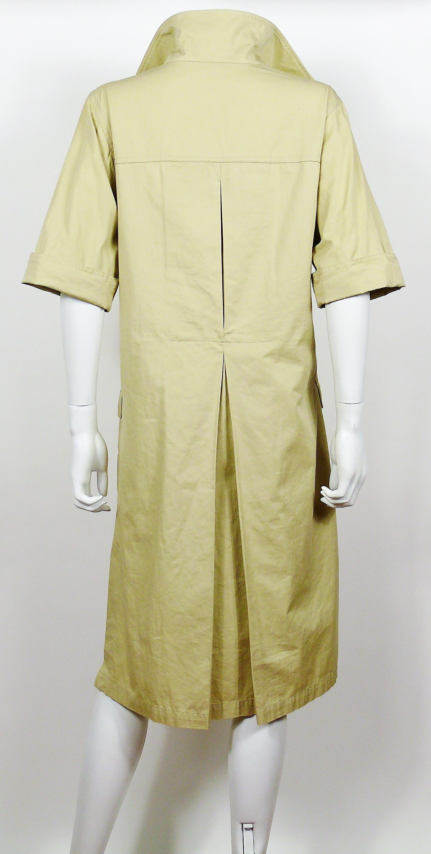 Yves Saint Laurent YSL Vintage Iconic Safari Dress US Size 10 In Good Condition In Nice, FR