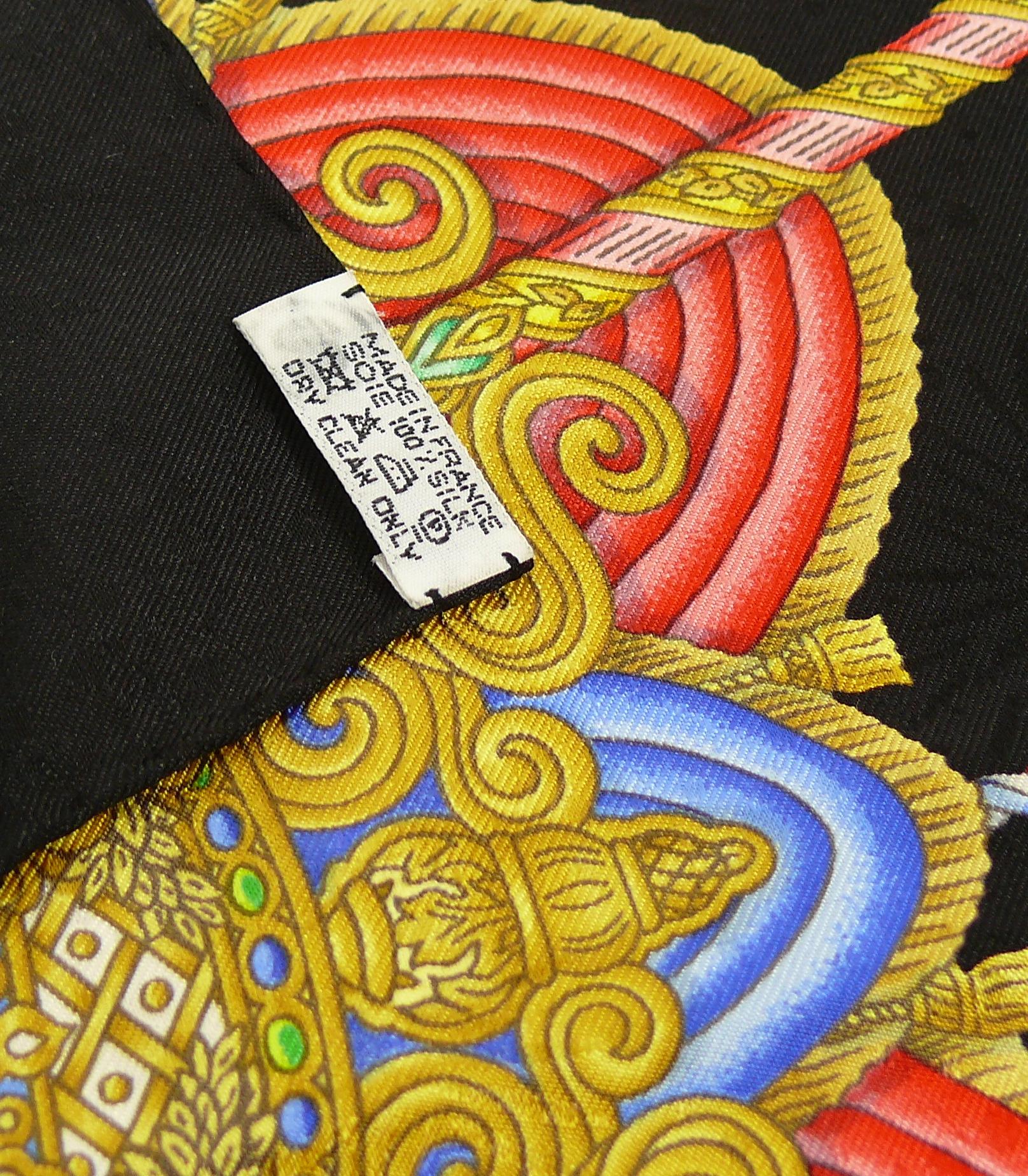 Hermes Silk Jacquard Carre Scarf Luna Park by Joachim Metz 4