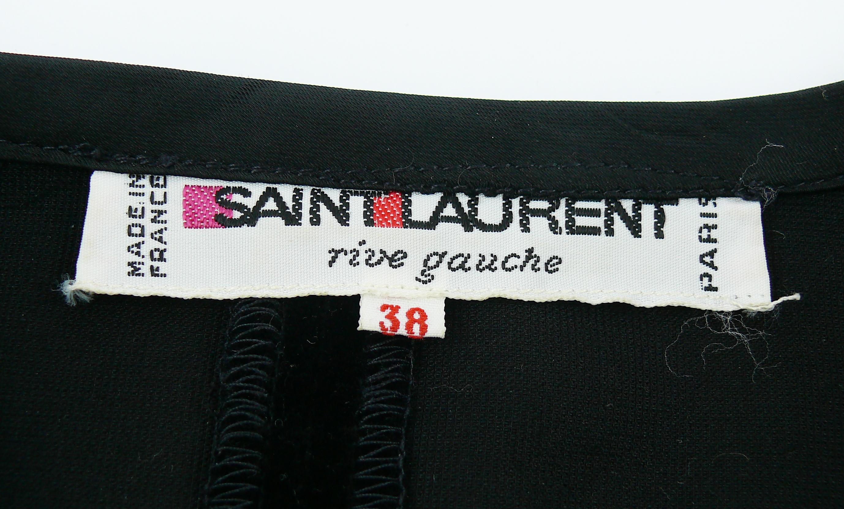 Yves Saint Laurent YSL Vintage Classic Black Velvet Jacket 3