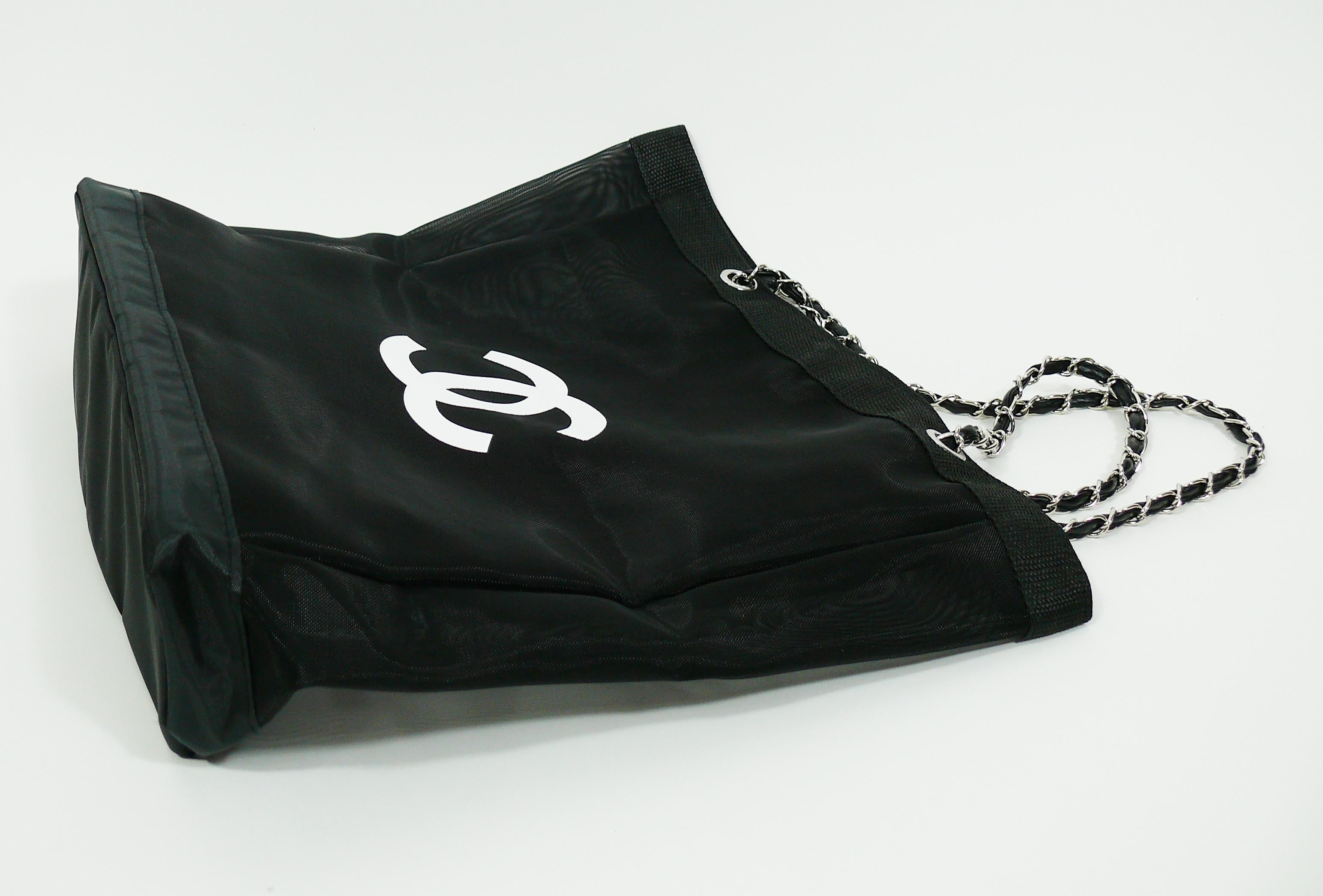 Women's Chanel Mesh Tote Shopping Promotional Gift Bag