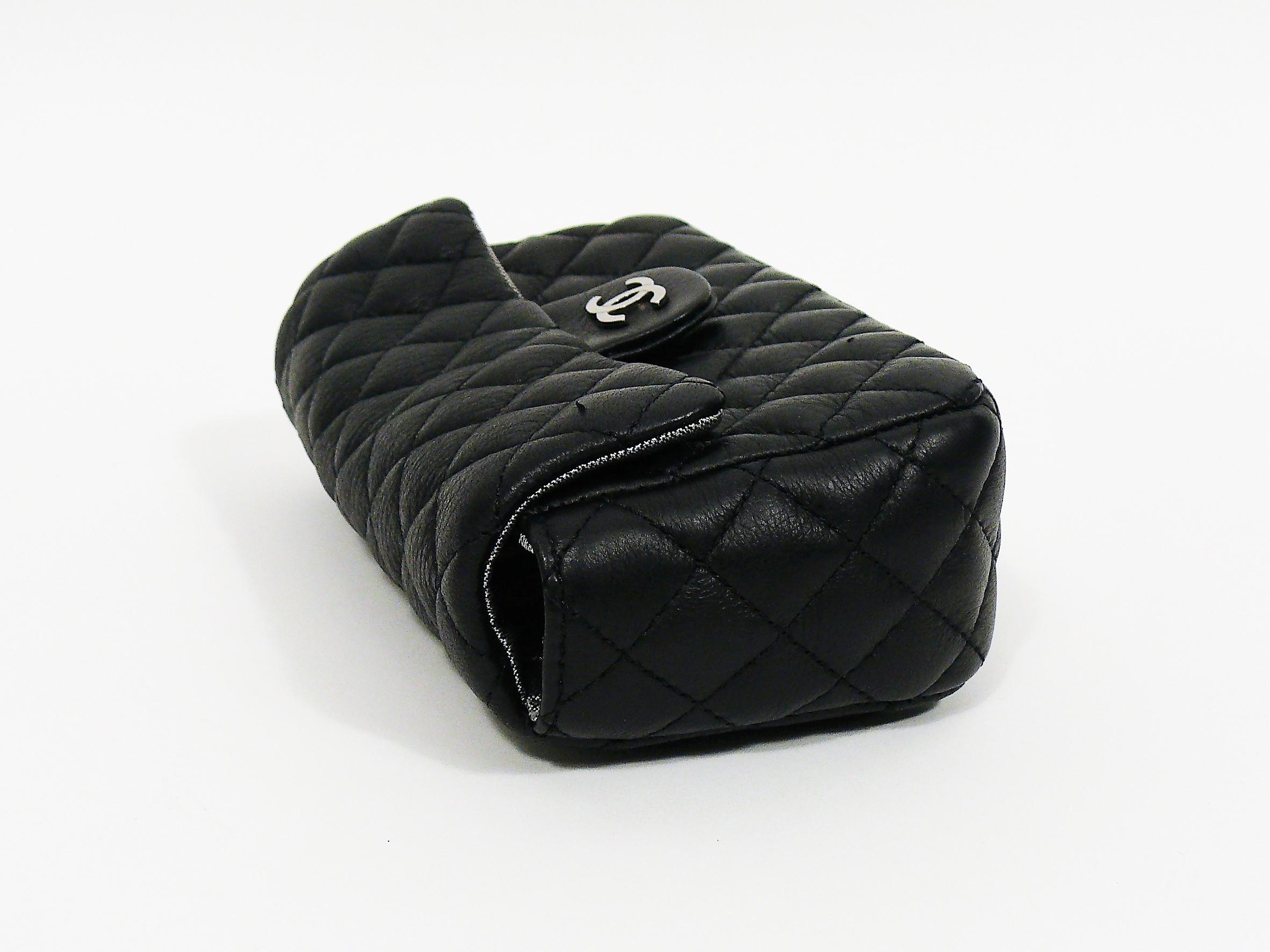 Chanel Uniform Black Quilted Leather Waist-Belt Bag 1
